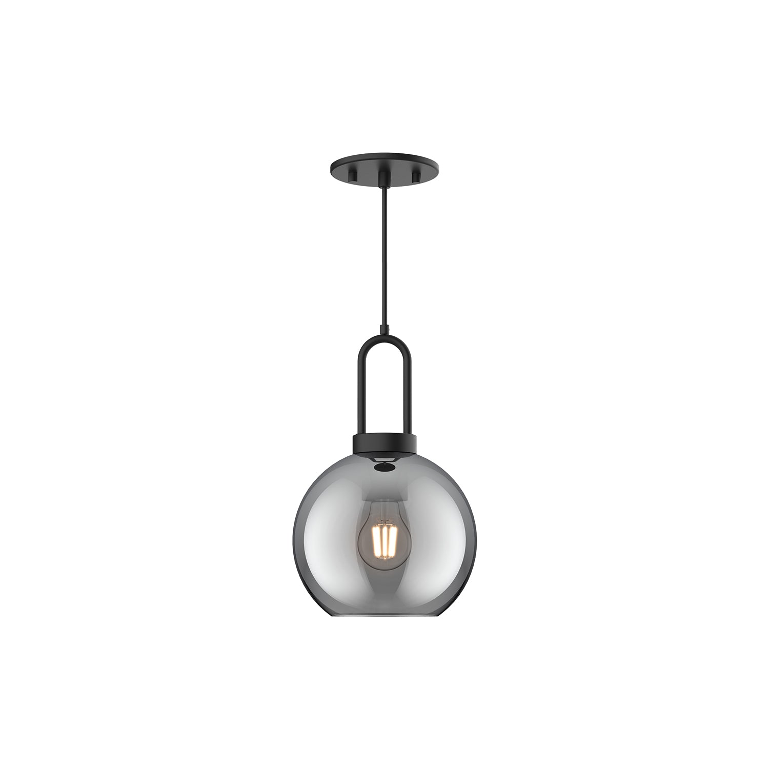 Soji 8-in Clear Glass Mini Socket Pendant