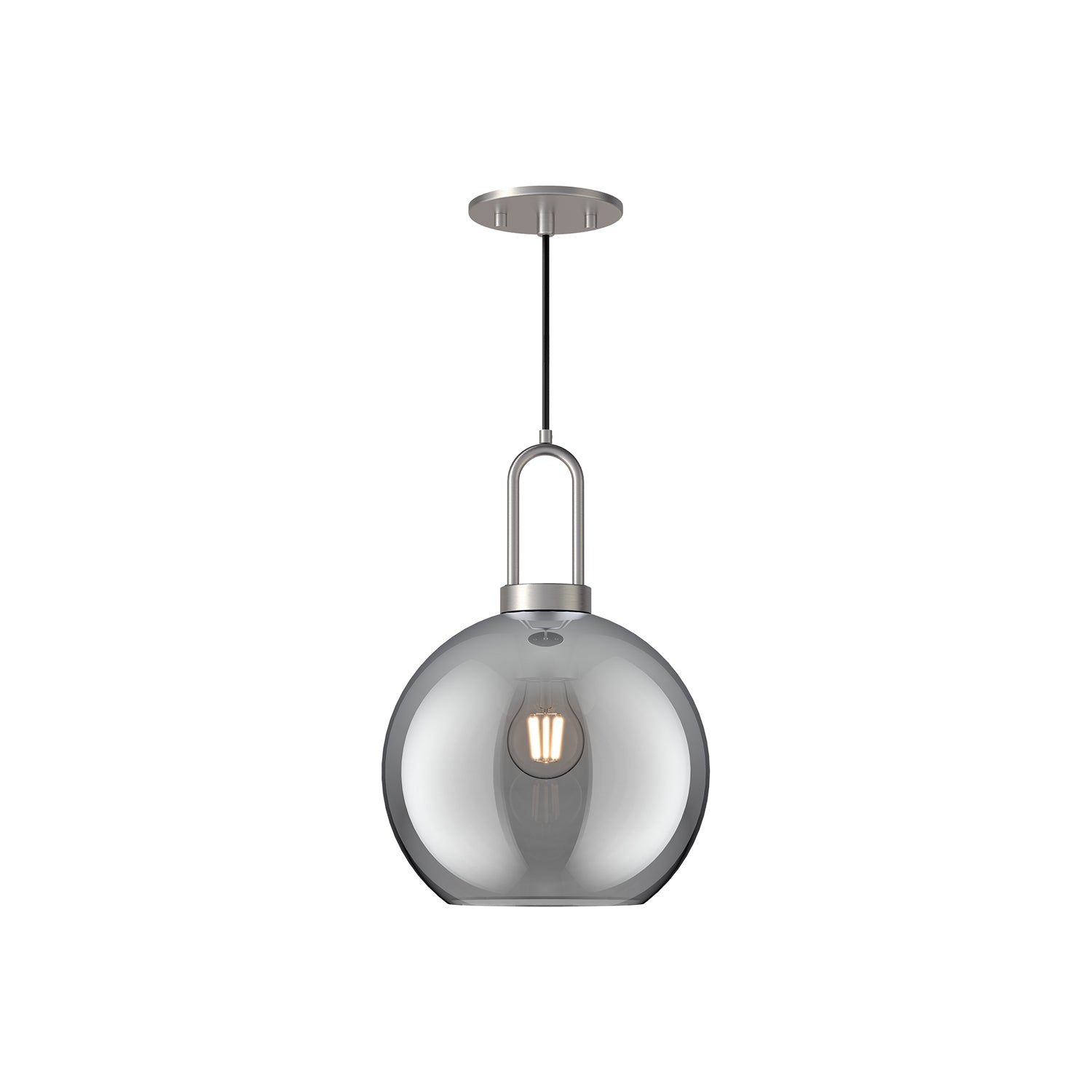 Soji 10-in Clear Glass Socket Pendant