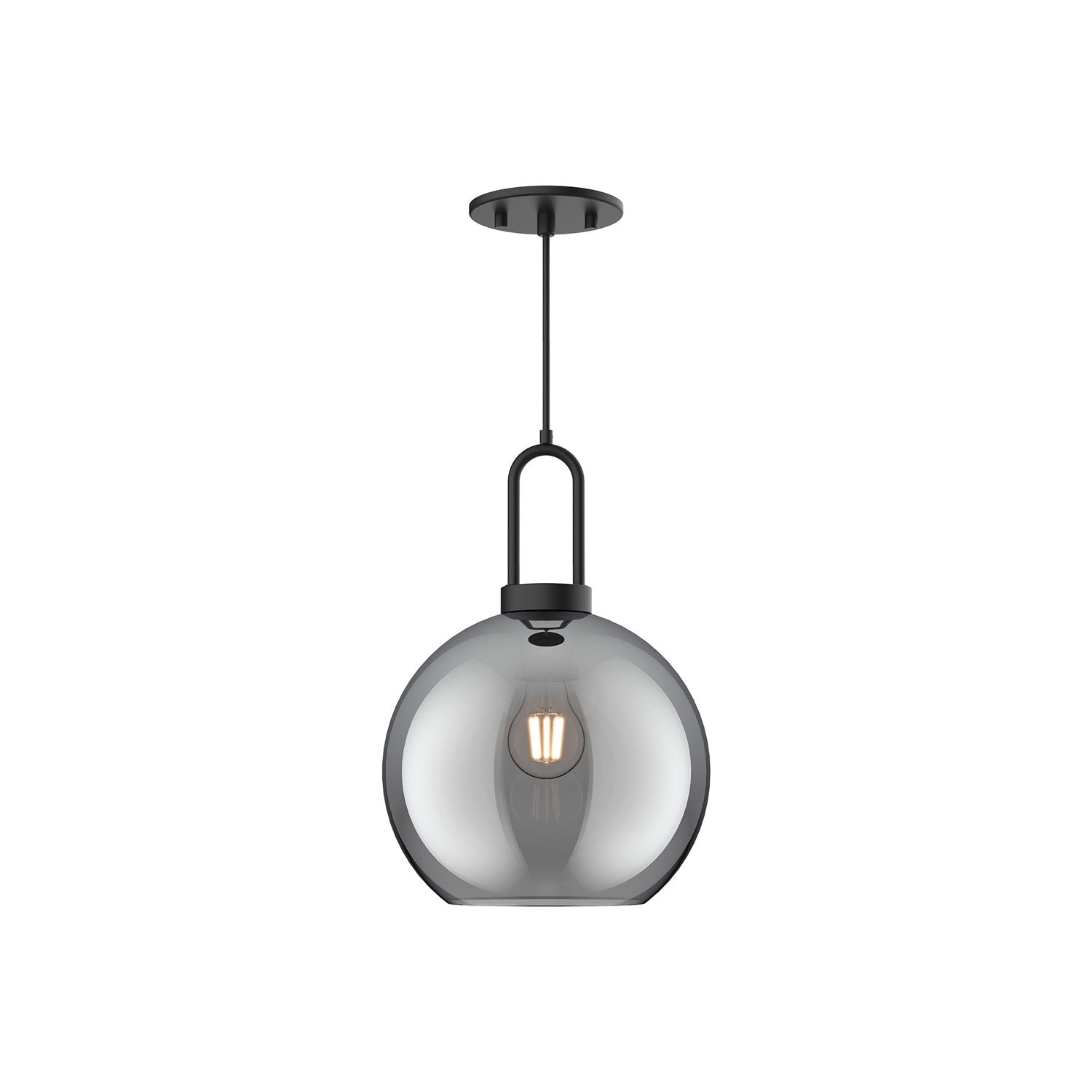Soji 10-in Clear Glass Socket Pendant