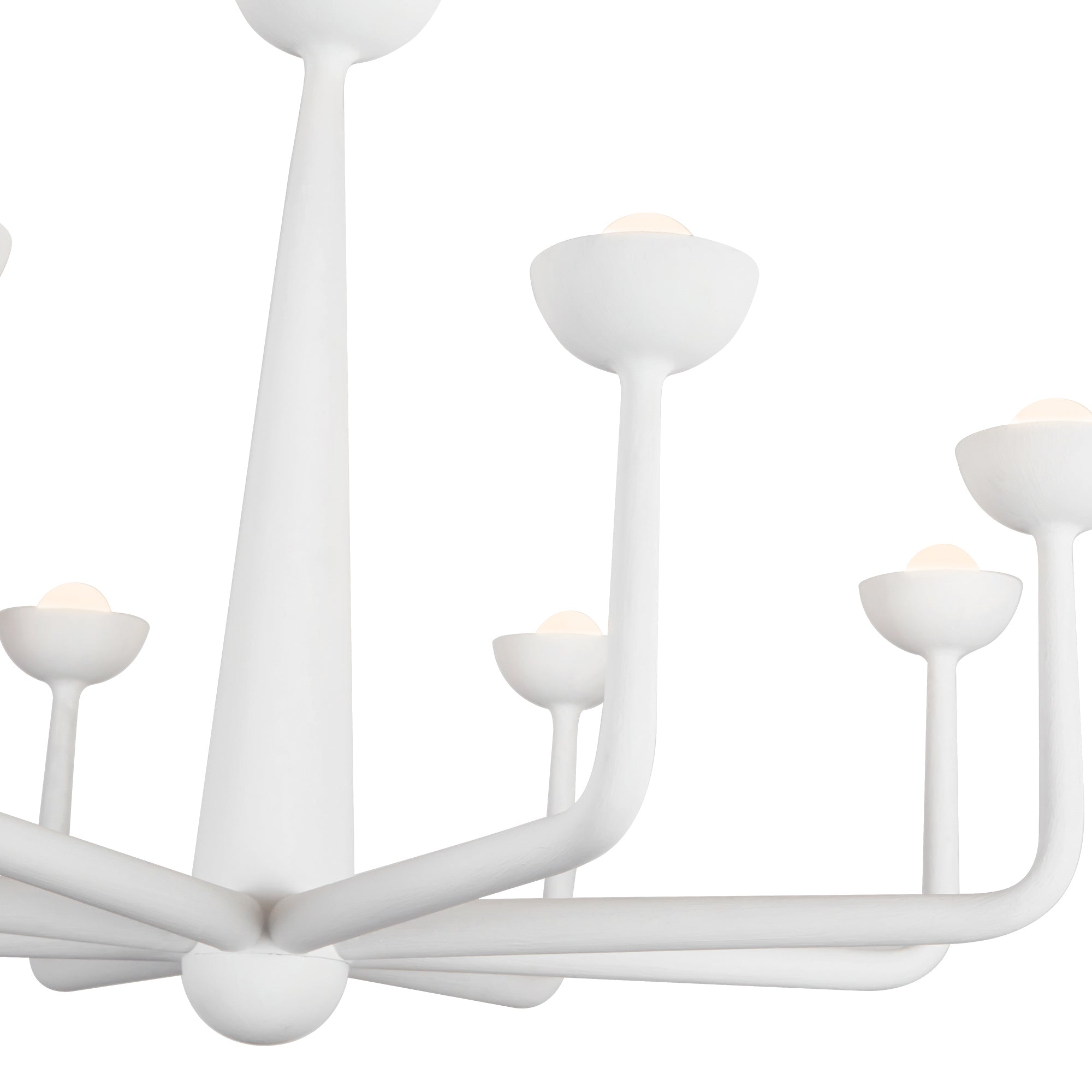 Spade 30-in Steel Chandelier
