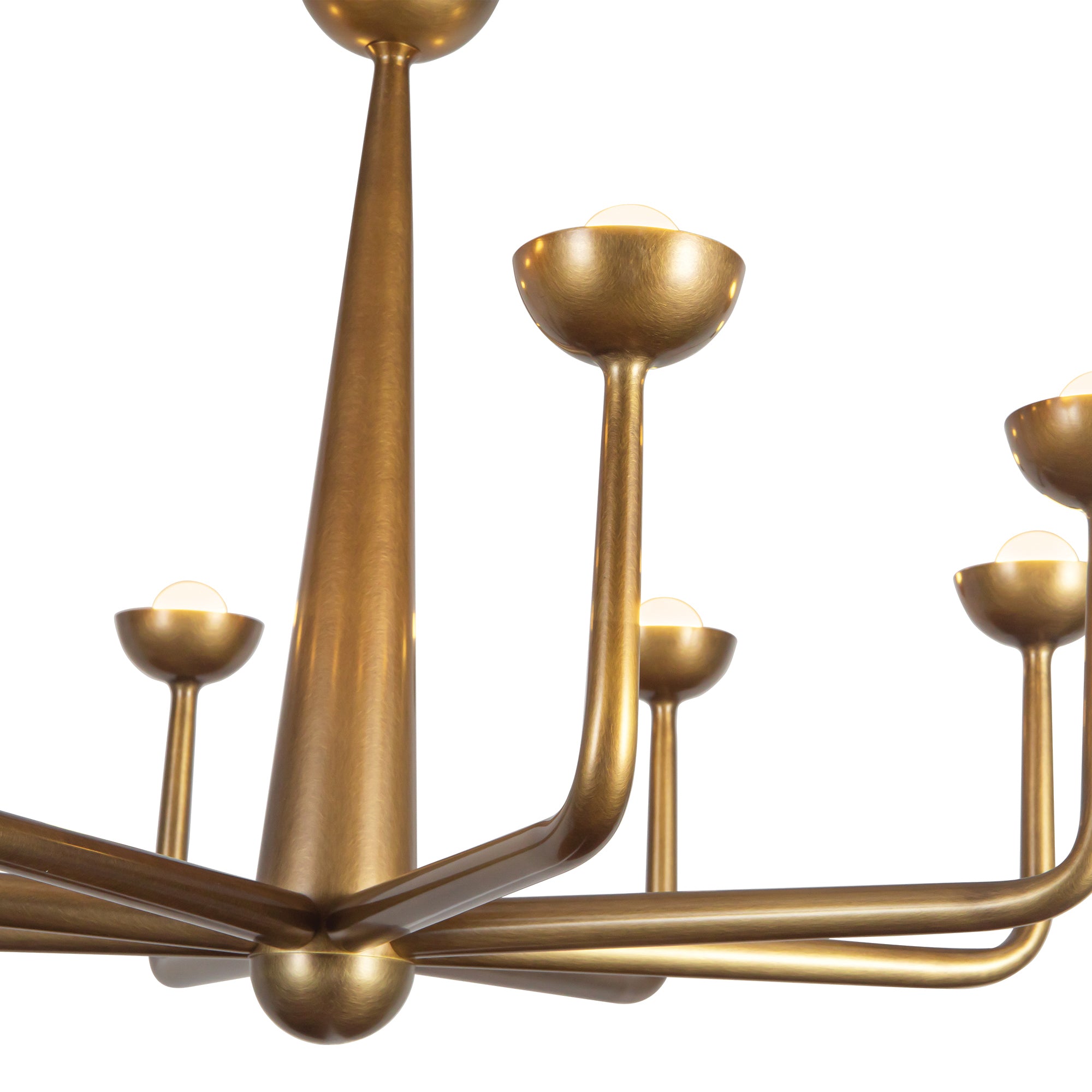 Spade 30-in Steel Chandelier