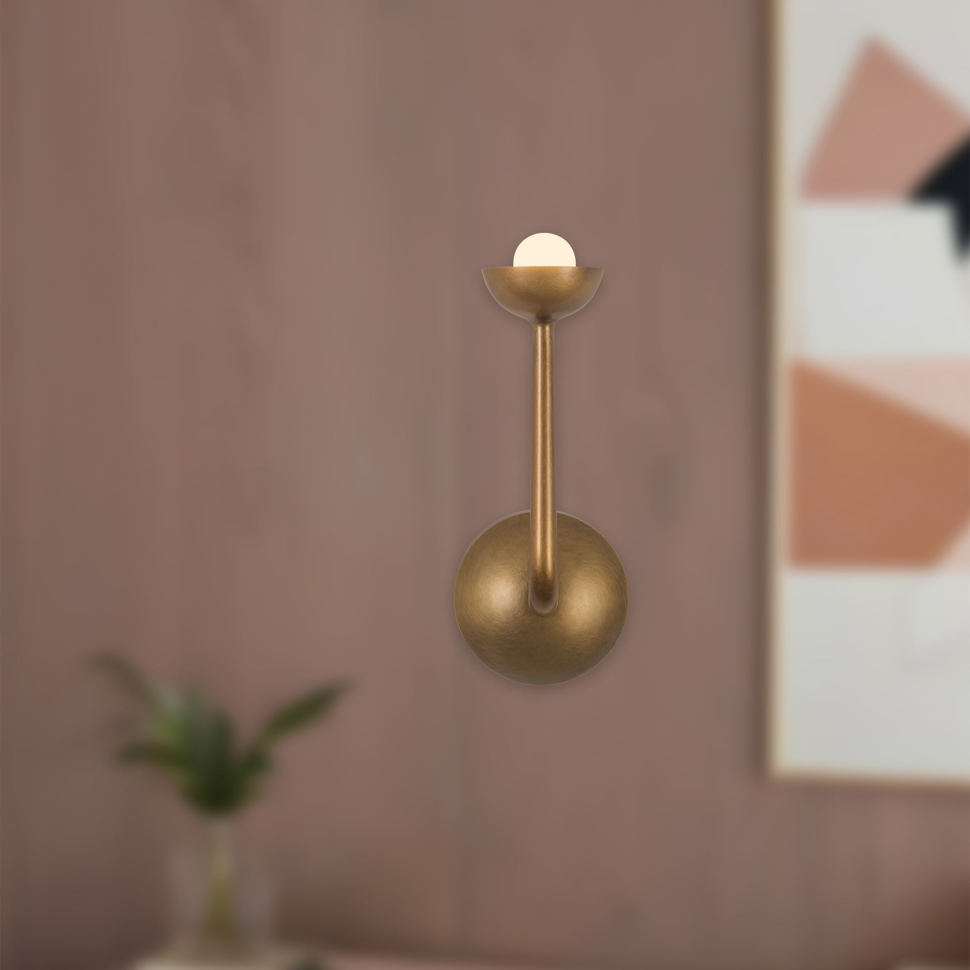 Spade 5-in Steel Vanity Light