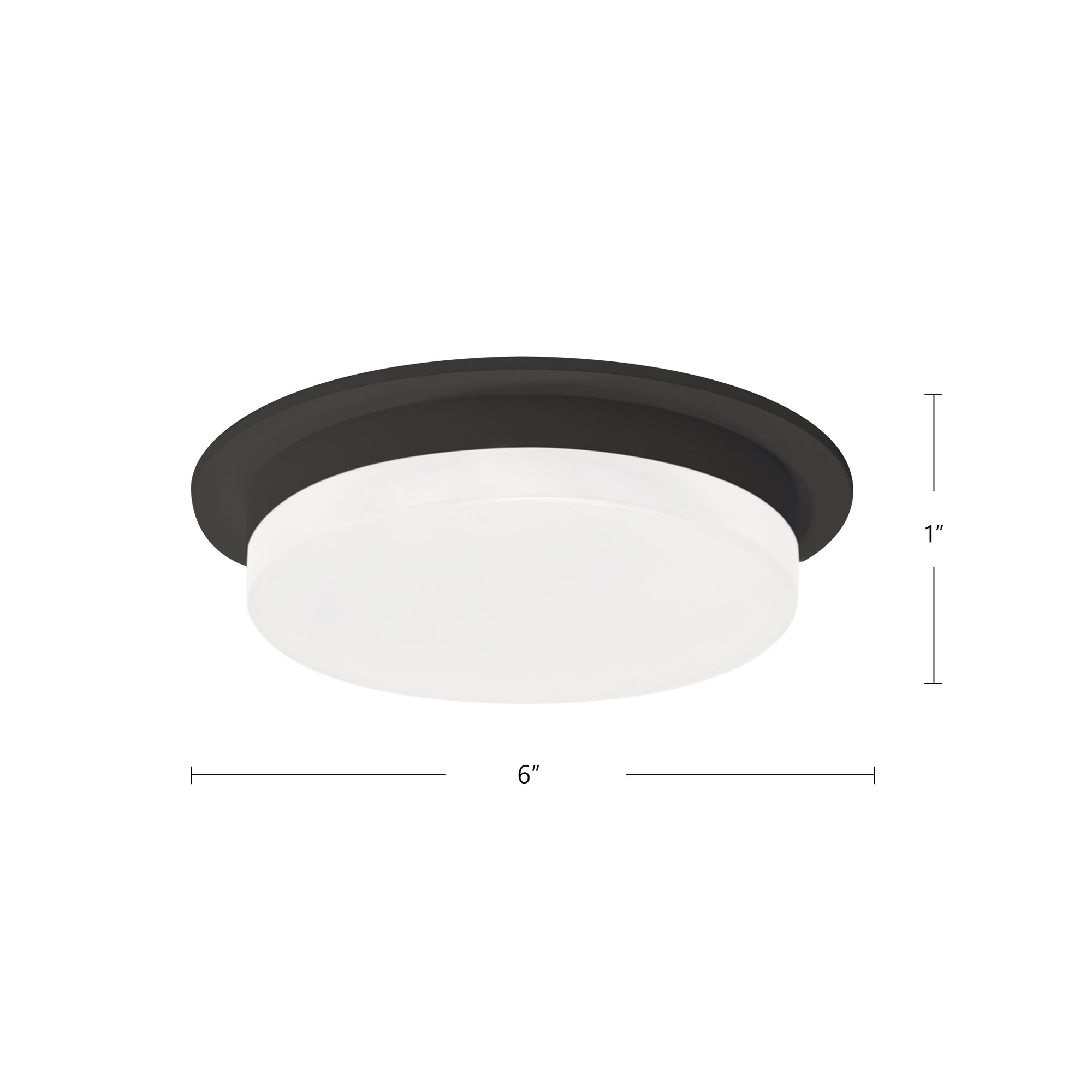 Stockton 6-in Aluminum Flush Mount