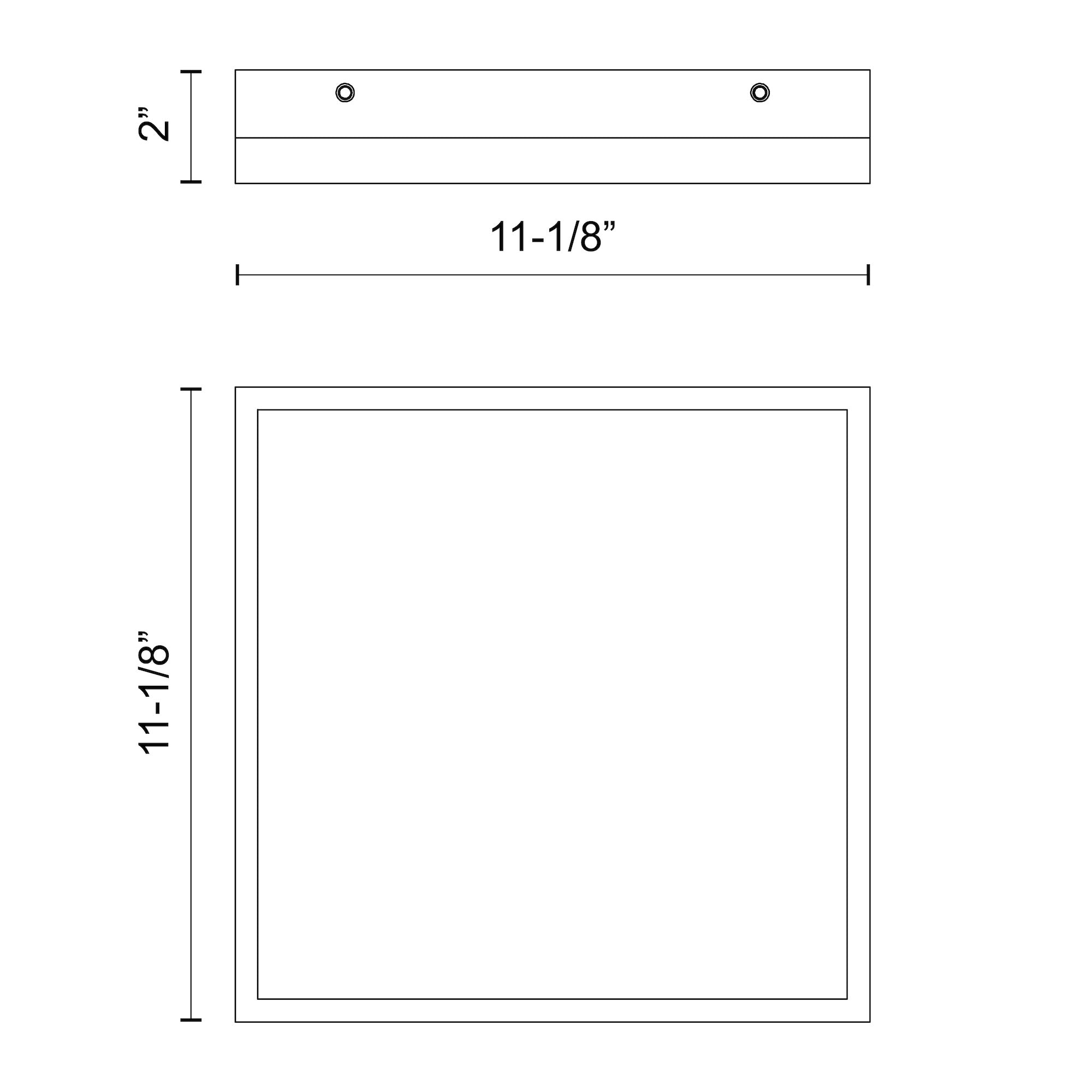 Sydney 11-in Steel Flush Mount
