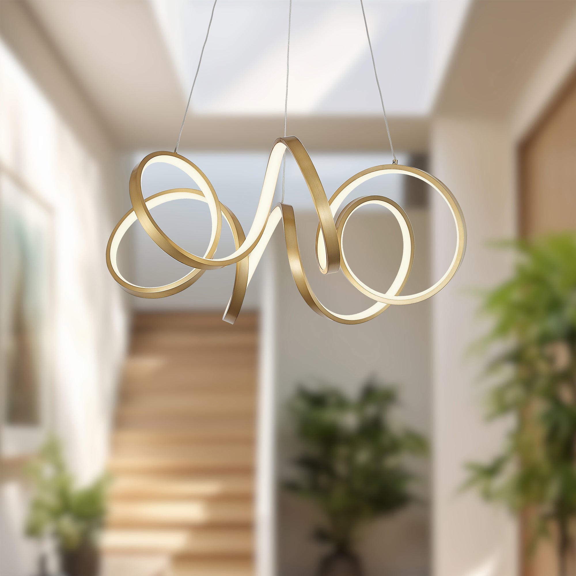 Synergy 24-in Aluminum Chandelier