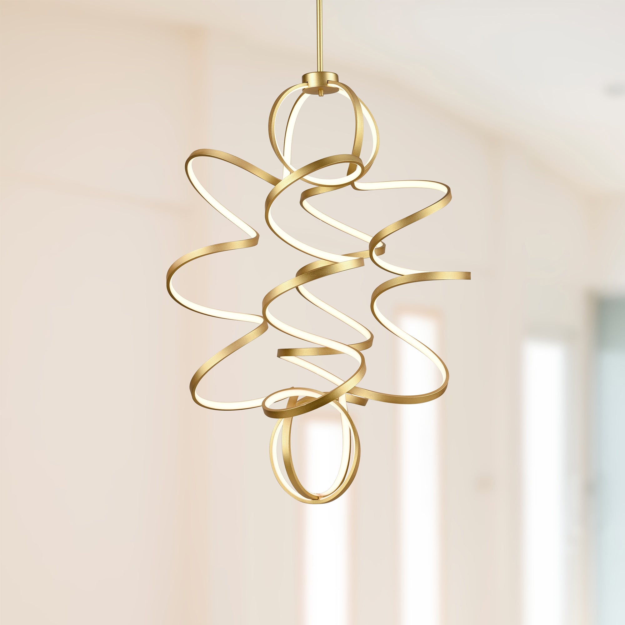Synergy 41-in Aluminum Chandelier