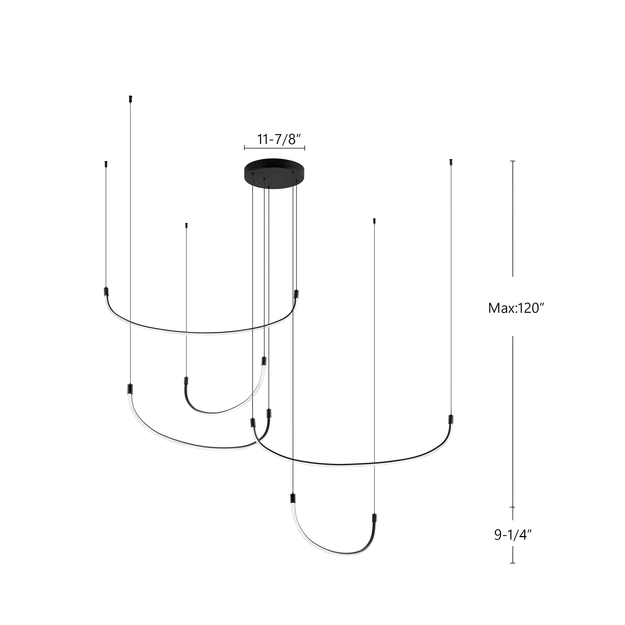 Talis 70-in 5 Light Dimmable LED Multi