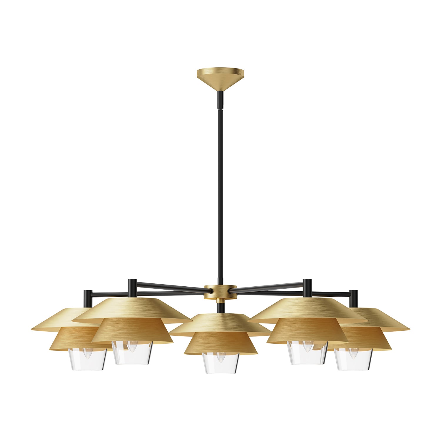 Tetsu 38-in Steel Chandelier