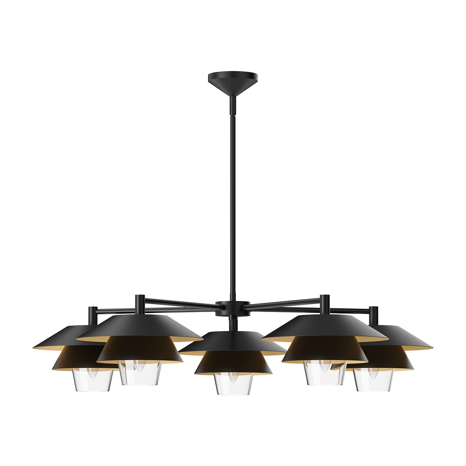 Tetsu 38-in Steel Chandelier