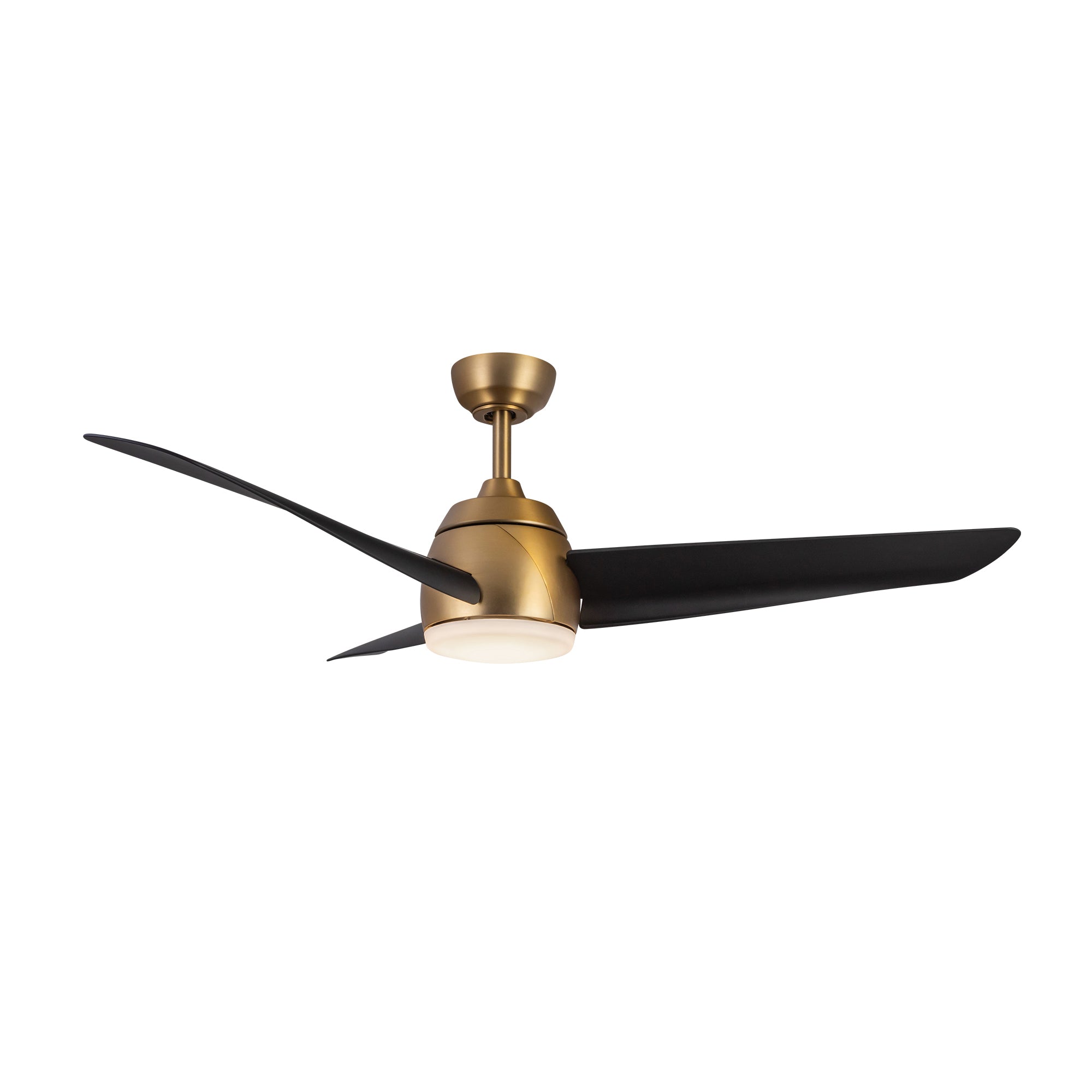 Thalia 54-in Brushed Gold and Matte Black Reversible AC LED Ceiling Fan