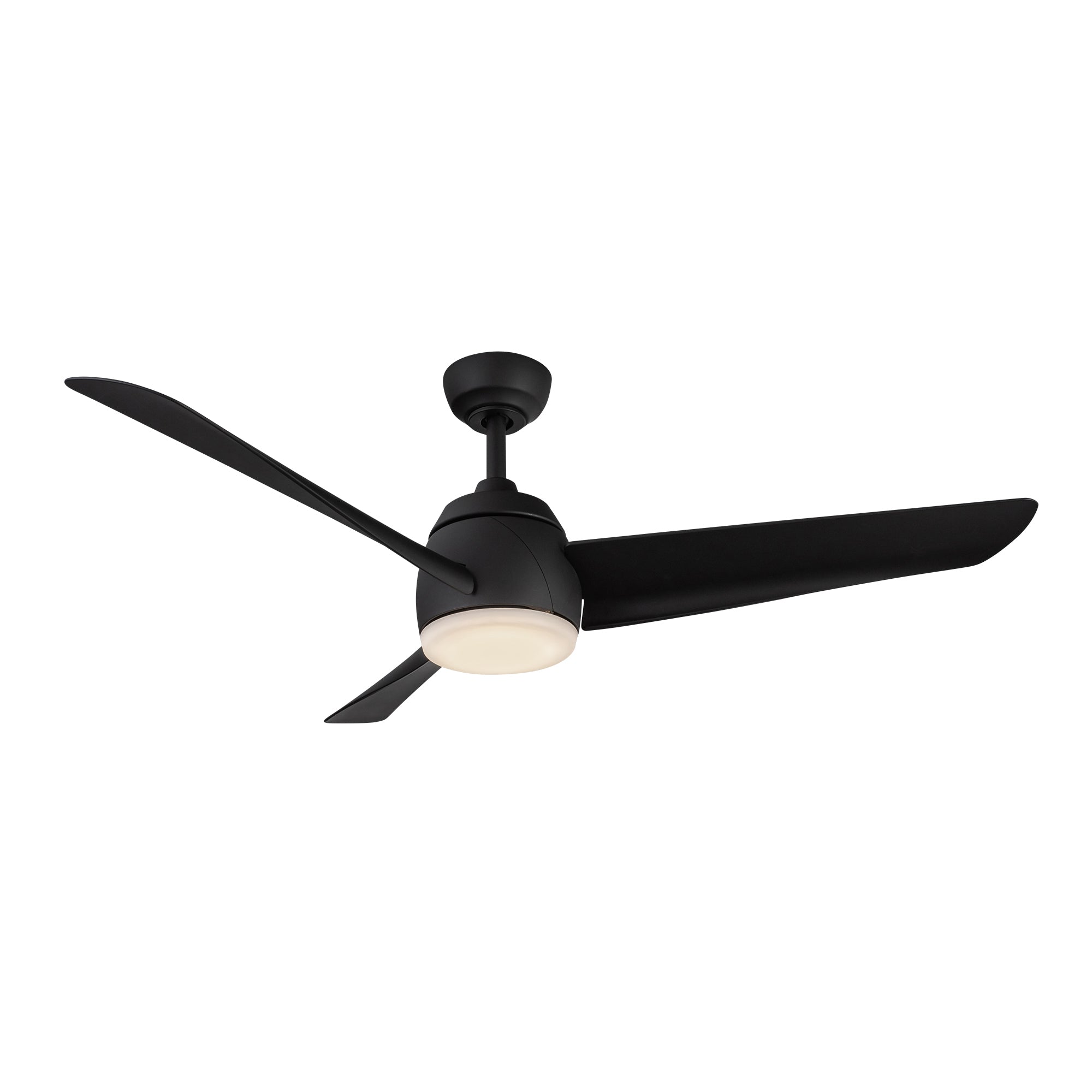 Thalia 54-in Matte Black Reversible AC LED Ceiling Fan