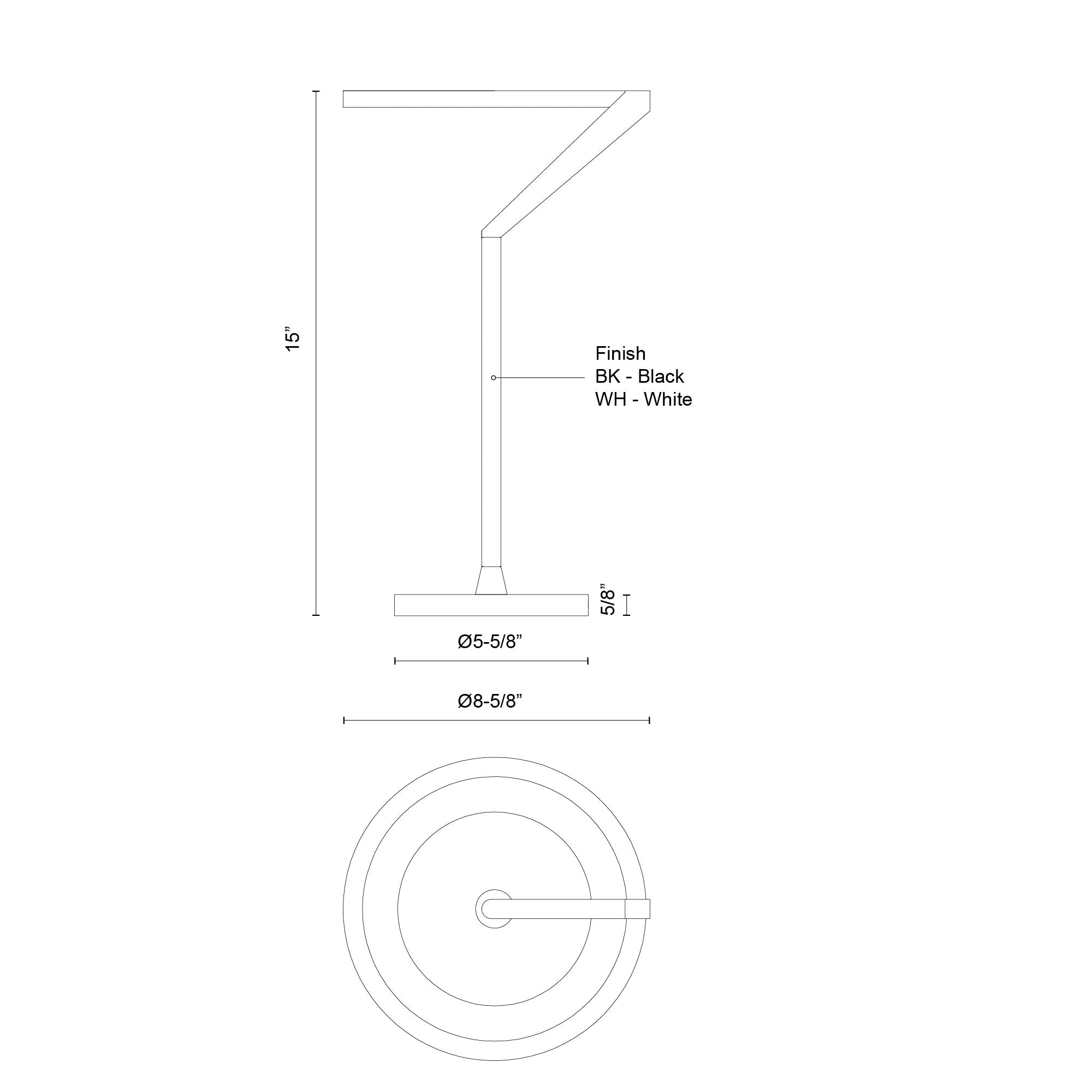 Roda 15-in Aluminum Table Lamp