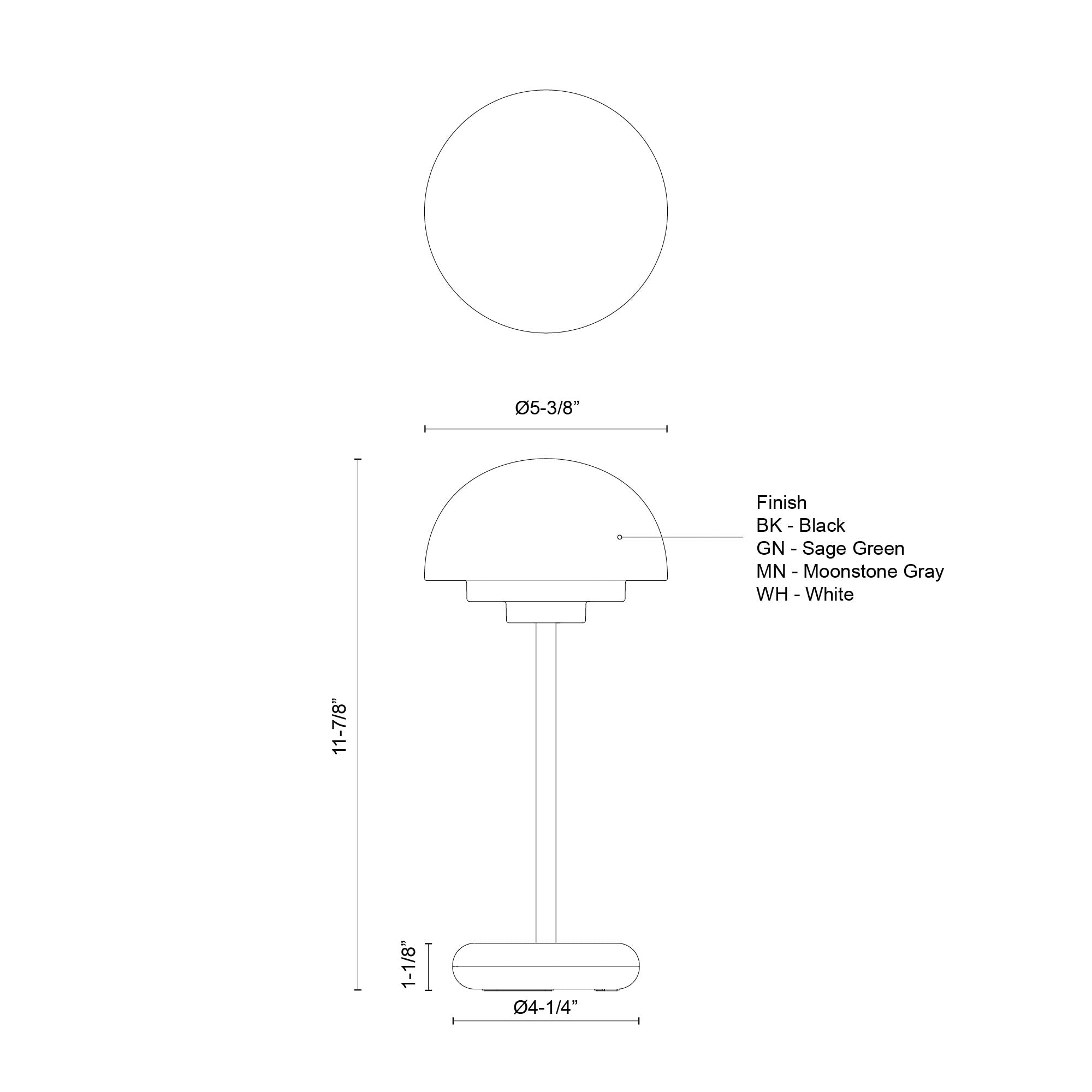 Hinata 12-in Steel Table Lamp
