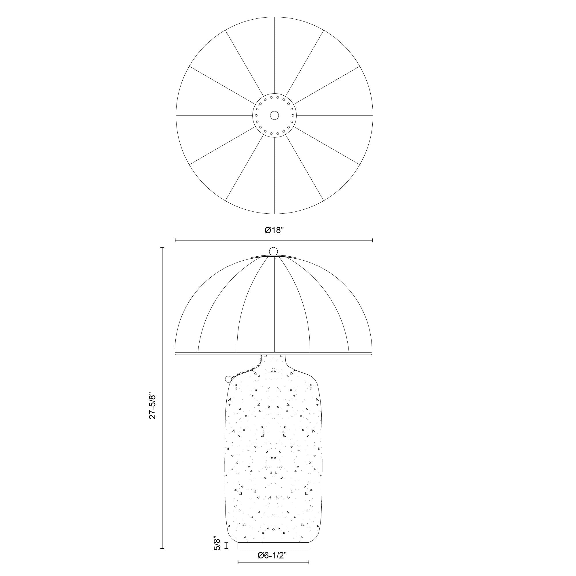 Crosby 18-in Steel Table Lamp
