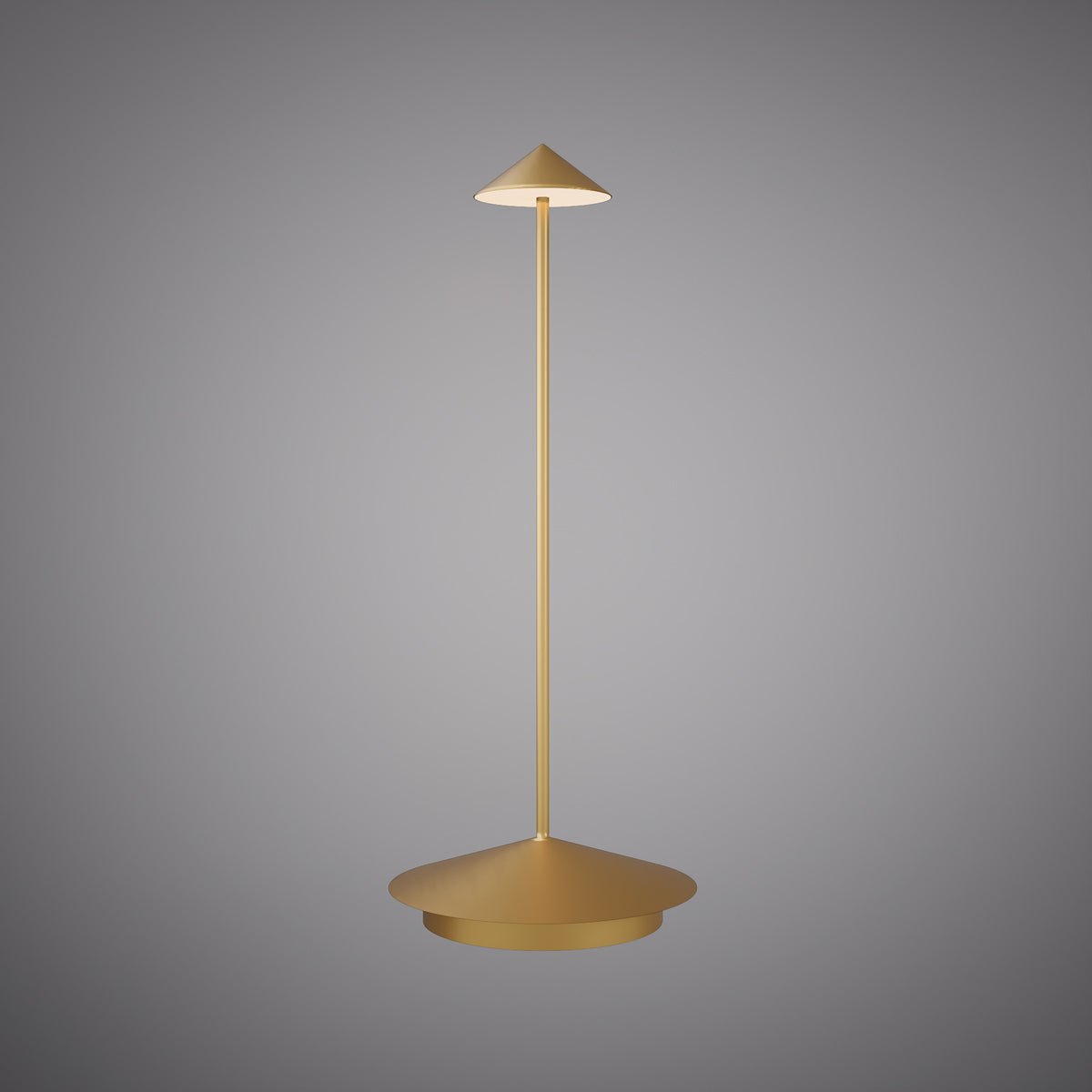 Shift portable lamp Gold Dimmable