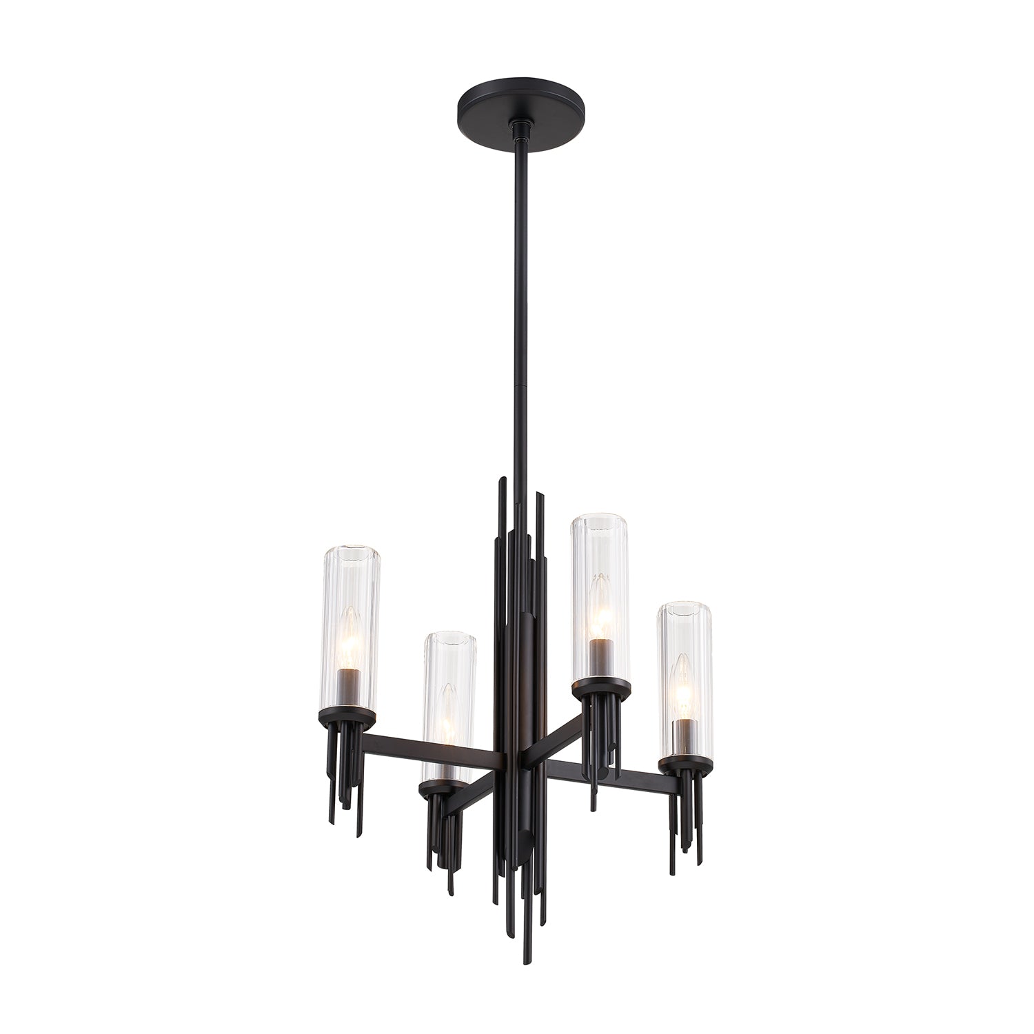 Torres 18-in Steel Chandelier