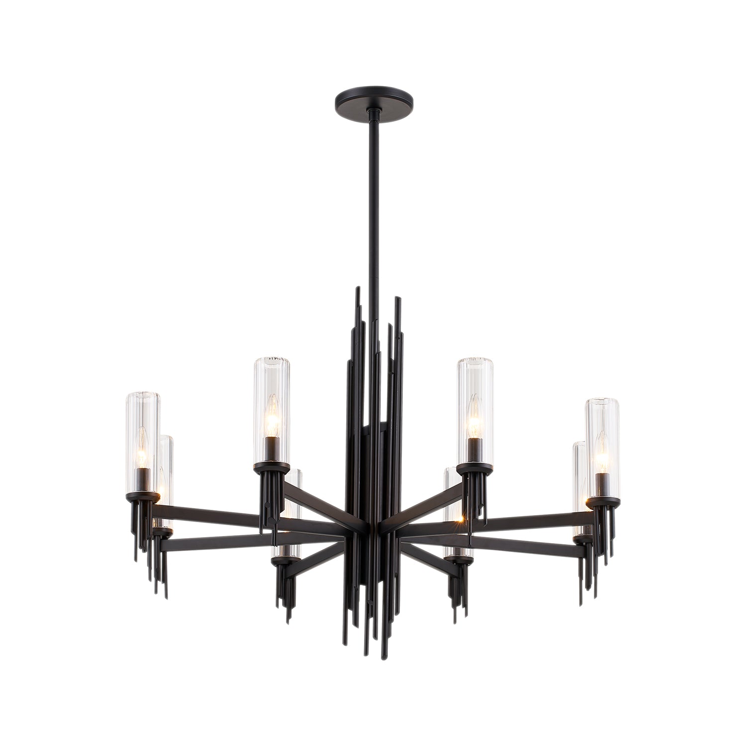 Torres 36-in Steel Chandelier