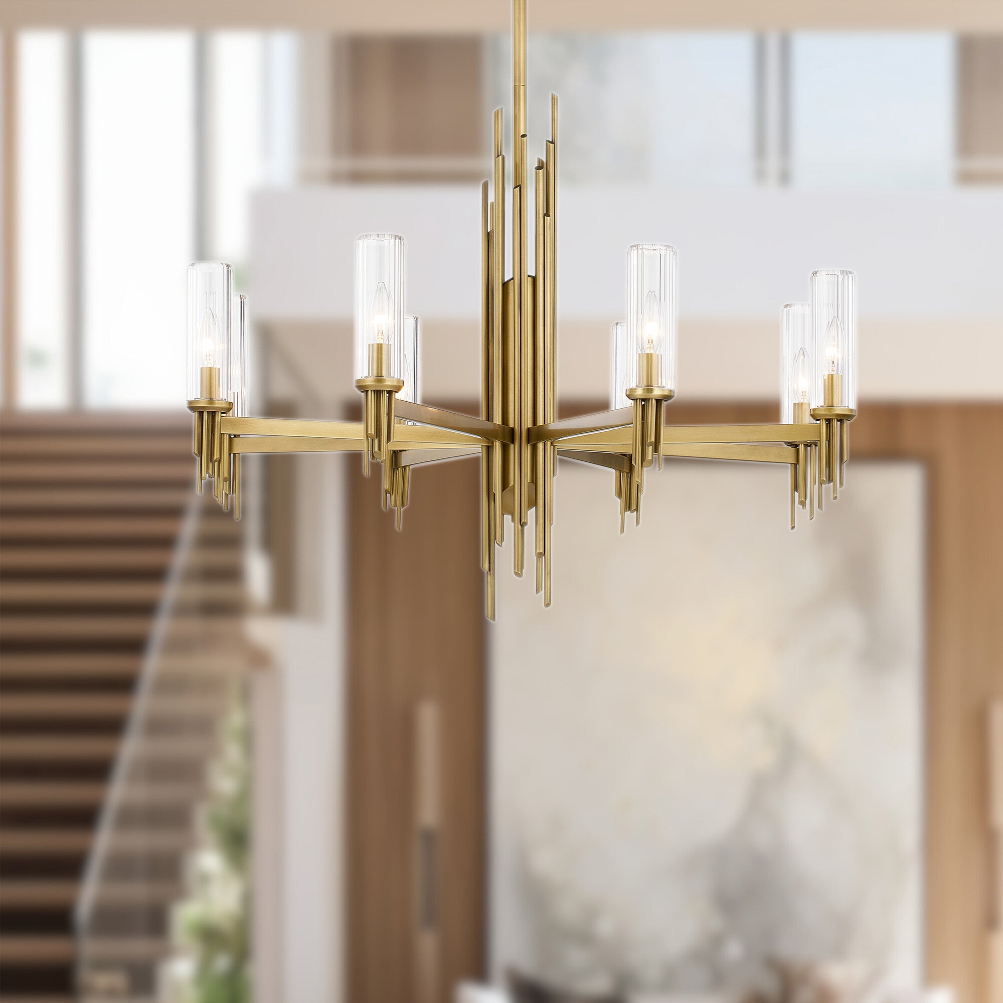 Torres 36-in Steel Chandelier