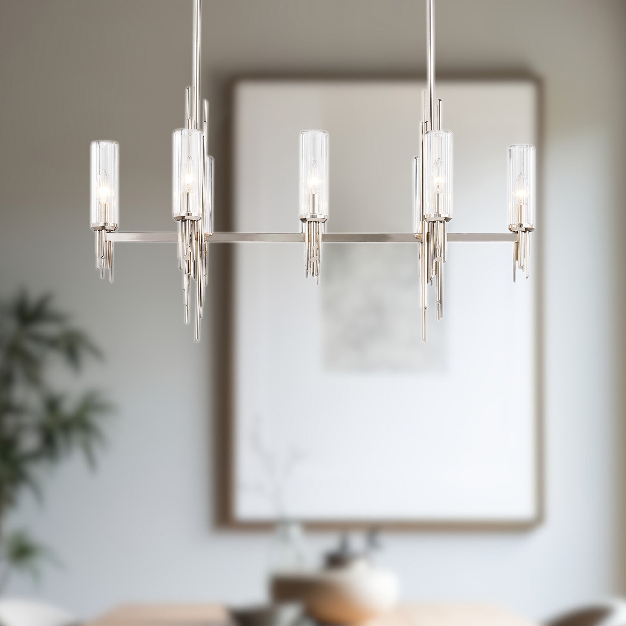 Torres 38-in Steel Linear Pendant