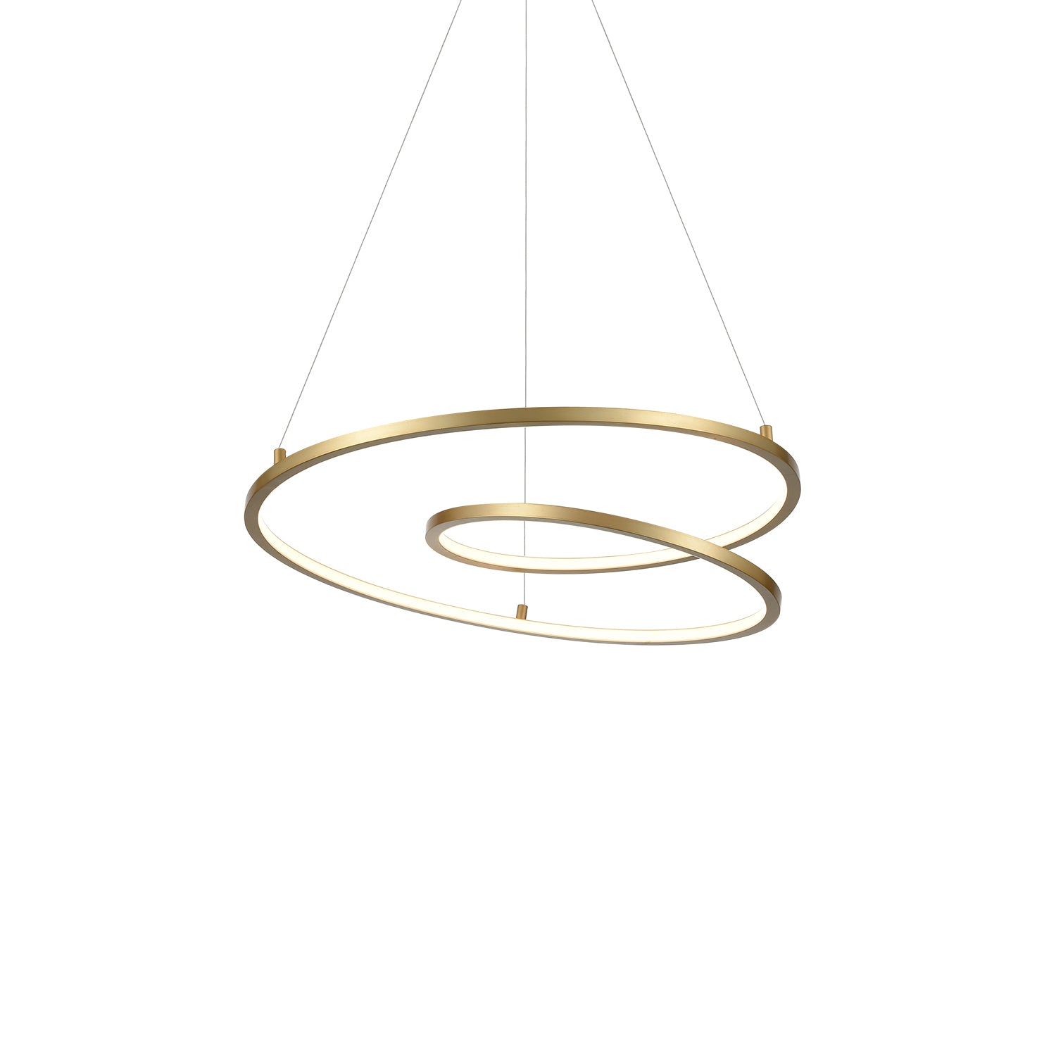 Twist 19-in Aluminum Pendant