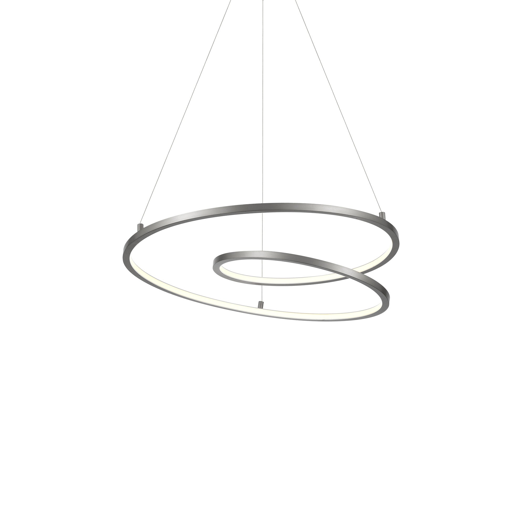 Twist 19-in Aluminum Pendant