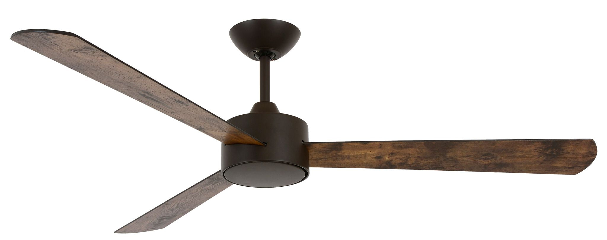 52 Inch DC Black Fan with Reversible Black Oak Blades and Remote