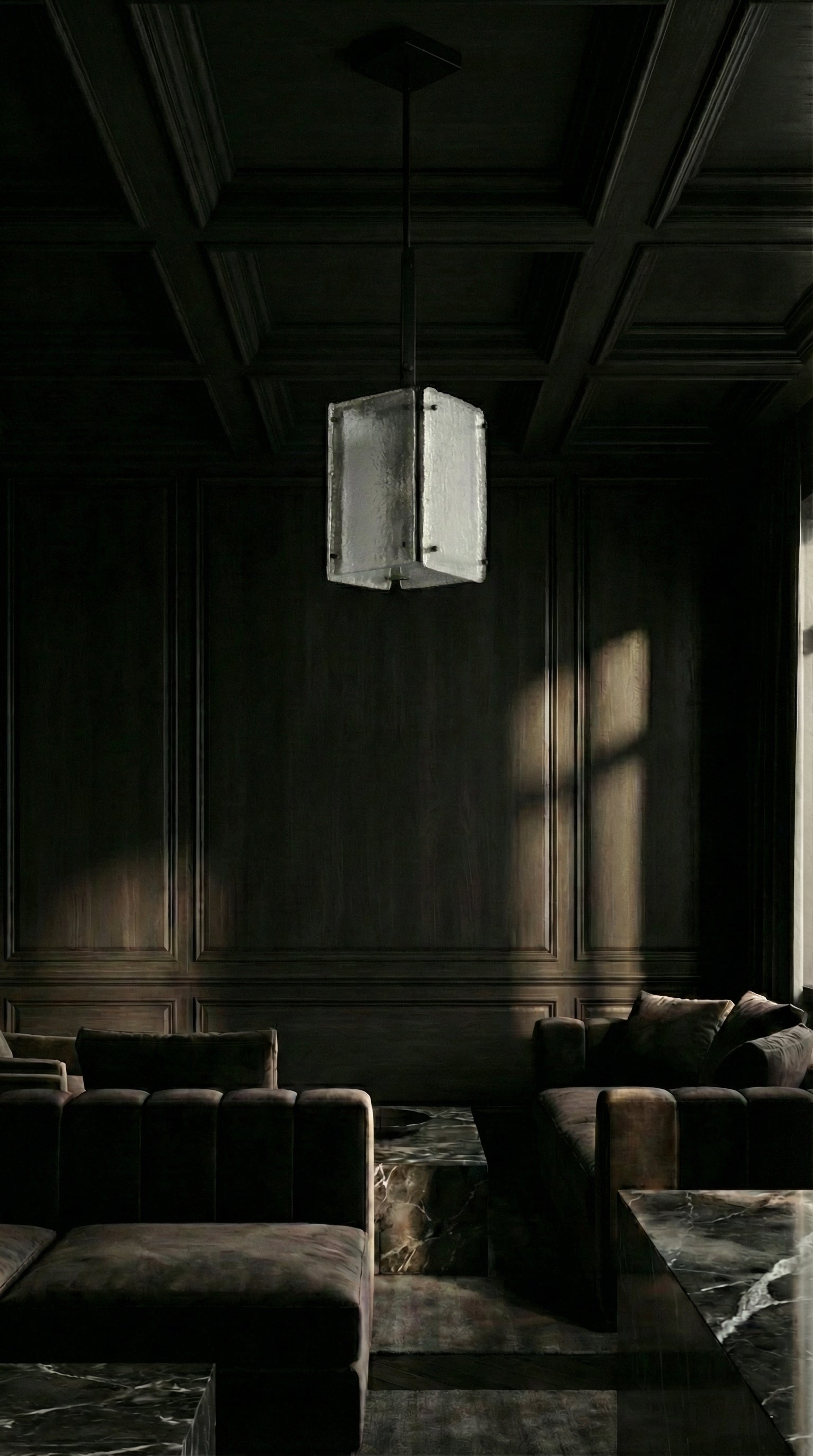Assunta 1 Light Black Pendant