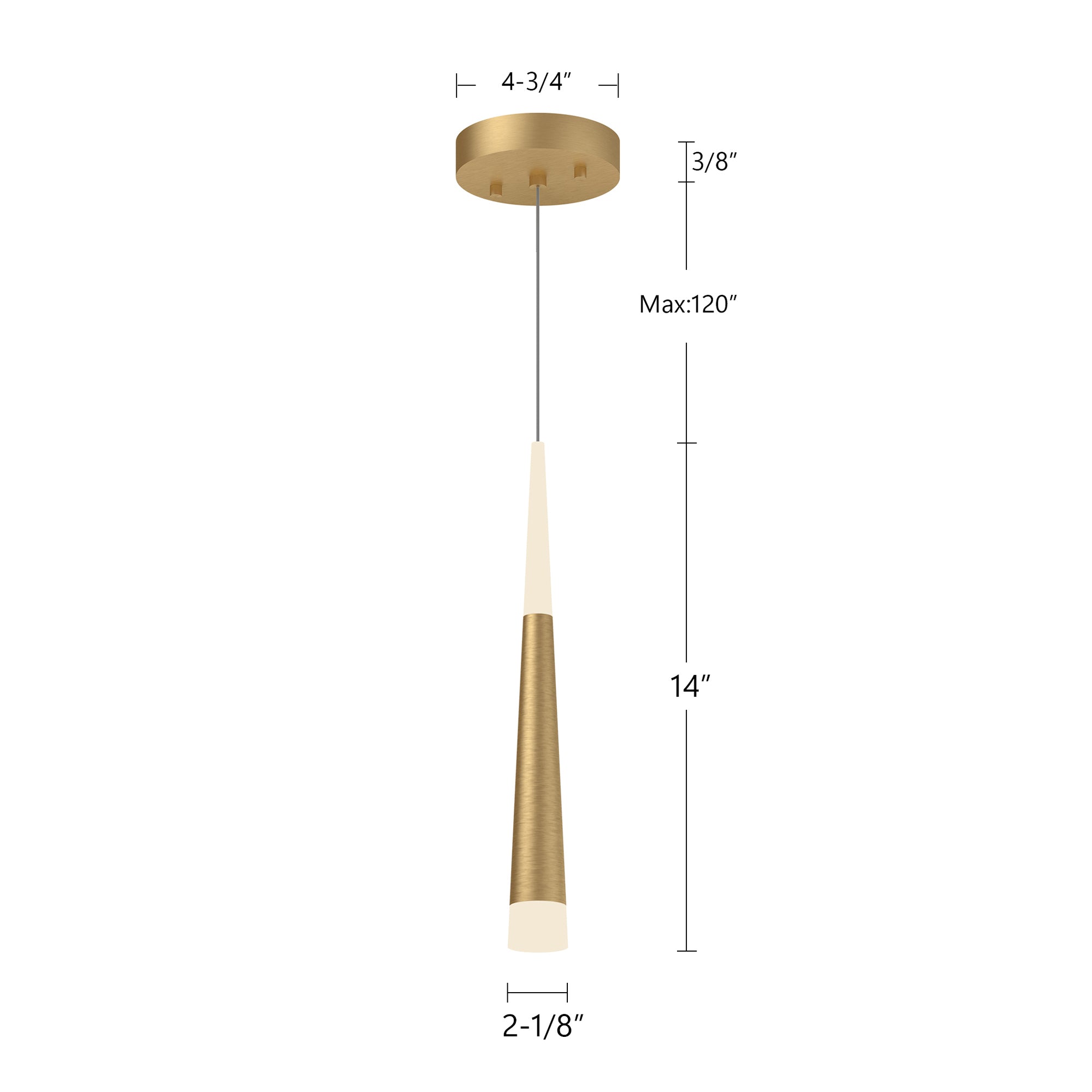 Ultra 2-in Steel Pendant