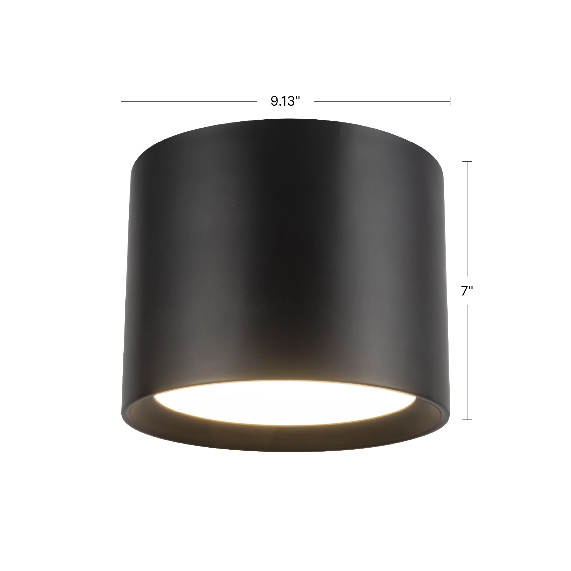 Uma 9-in Steel Semi-Flush Mount