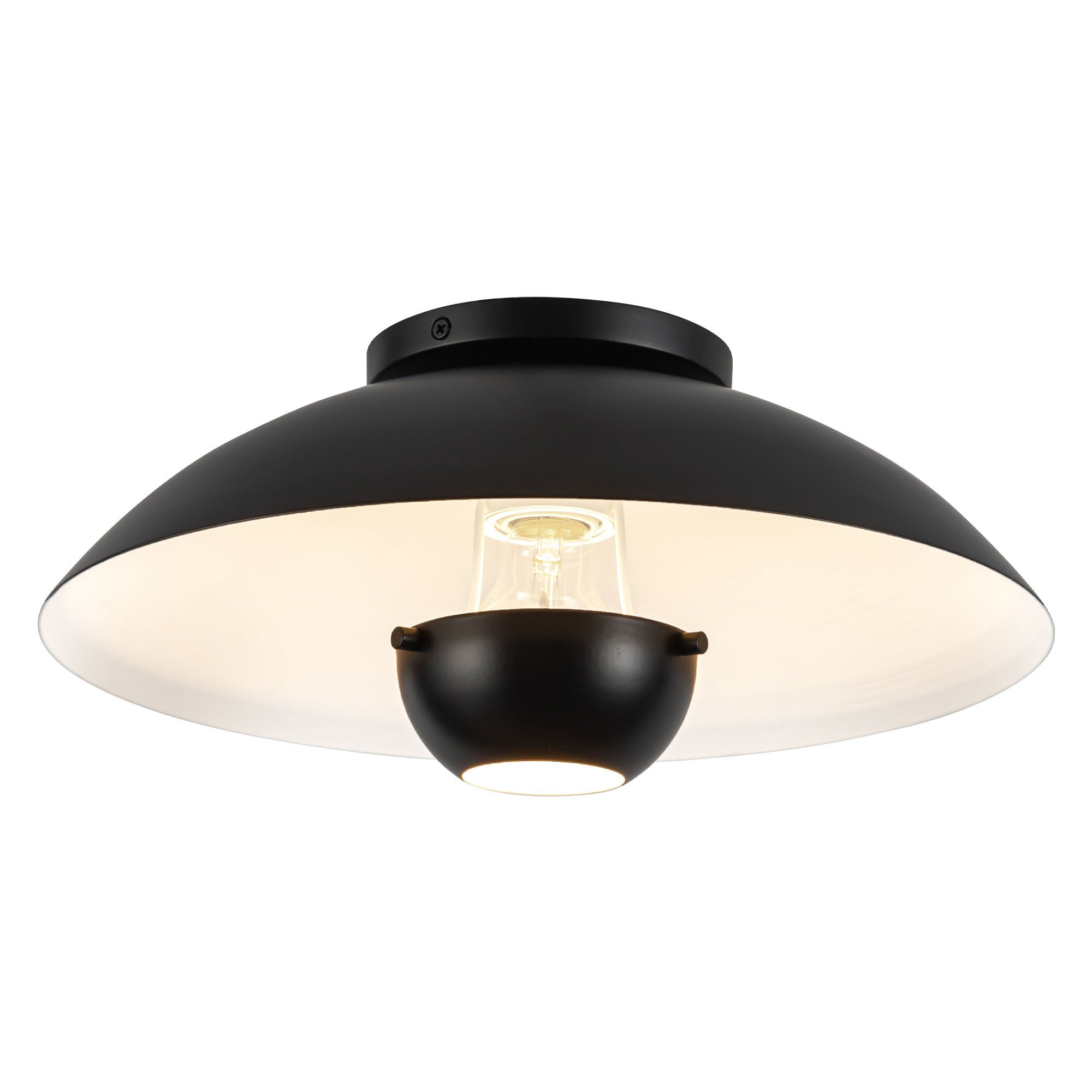 Umbra 14-in Steel Semi-Flush Mount