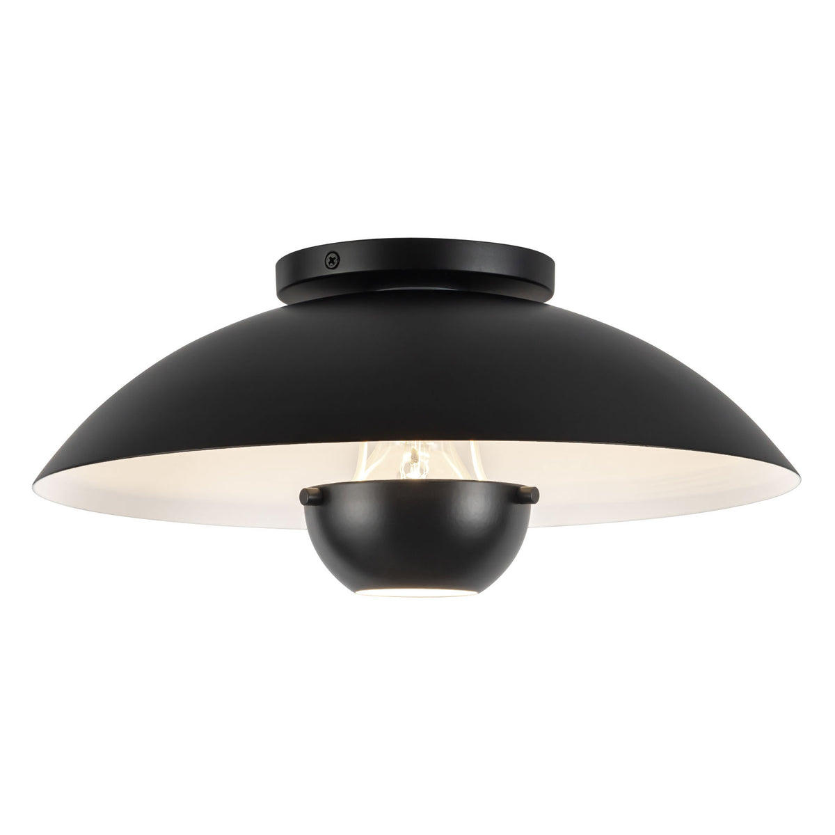Umbra 14-in Steel Semi-Flush Mount