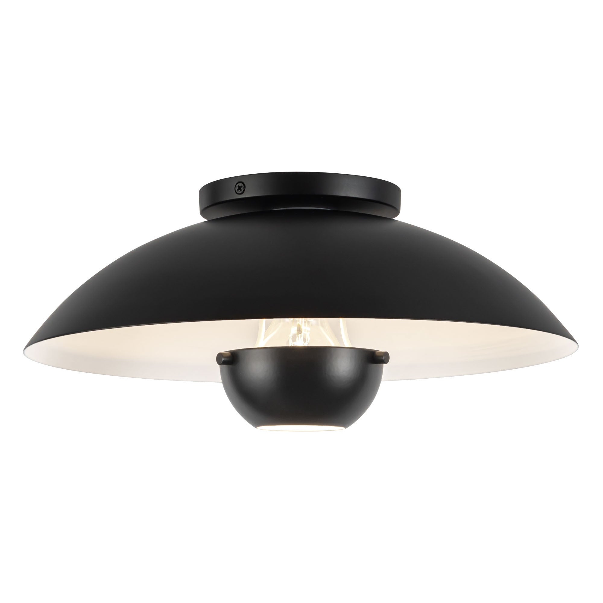 Umbra 14-in Steel Semi-Flush Mount