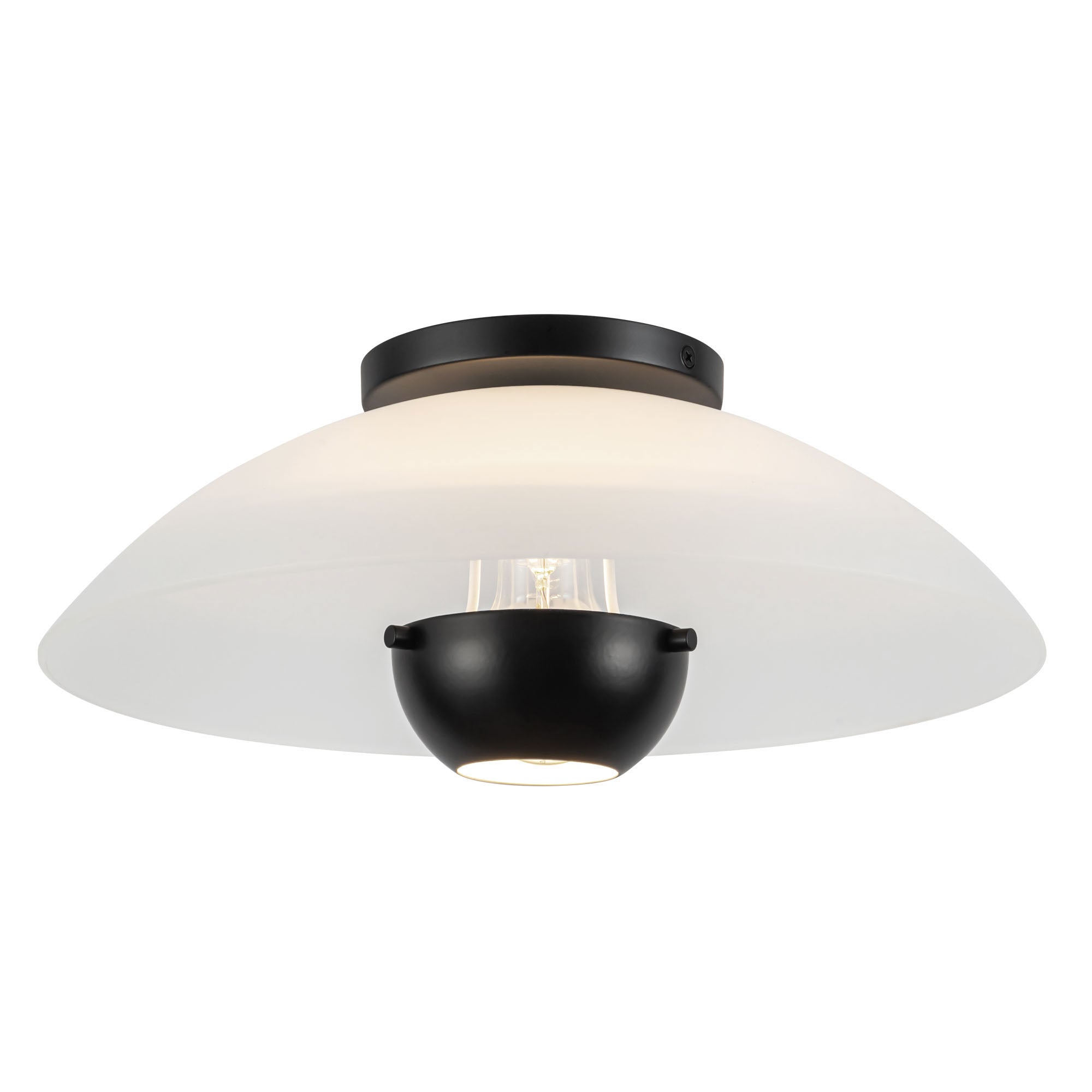Umbra 14-in Steel Semi-Flush Mount