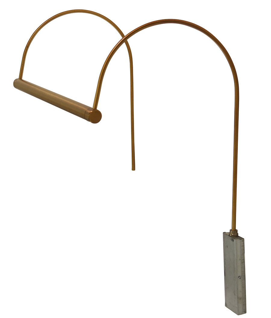 15-inch Ultra Slim-Line Weathered Brass Plug-In Picture Light