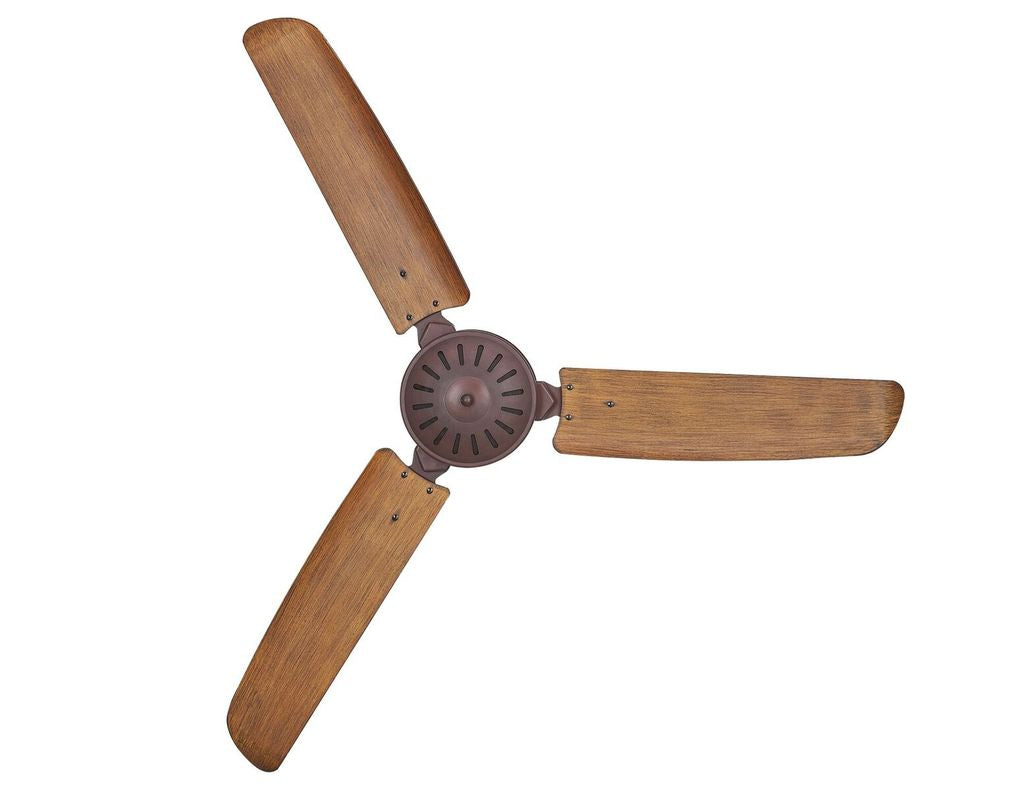 56 Inch Indoor Outdoor Bronze Ceiling Fan in Oil Rubbed Bronze with Remote