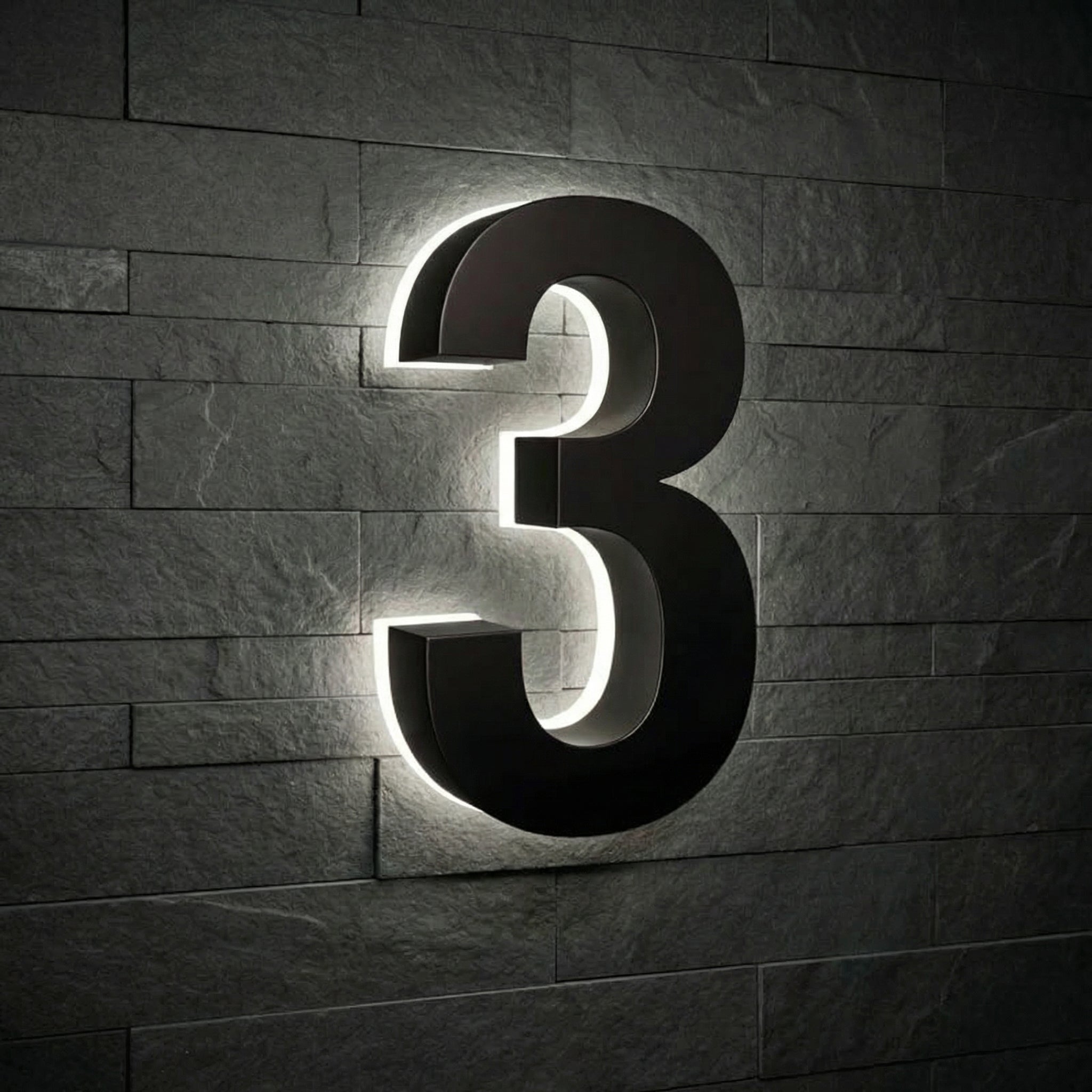 Lighted House Numbers - 5000K Illuminated