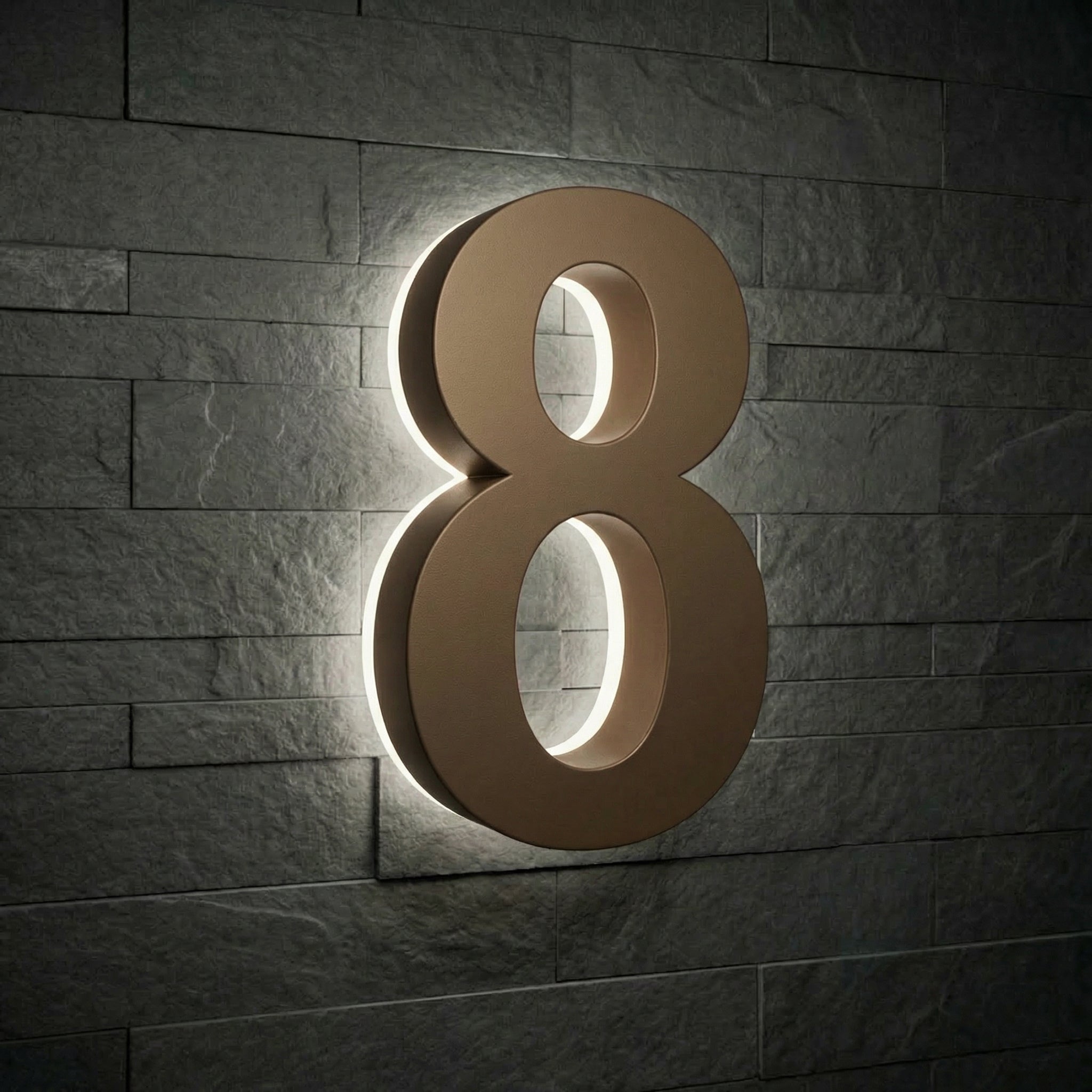 Lighted House Numbers - 5000K Illuminated