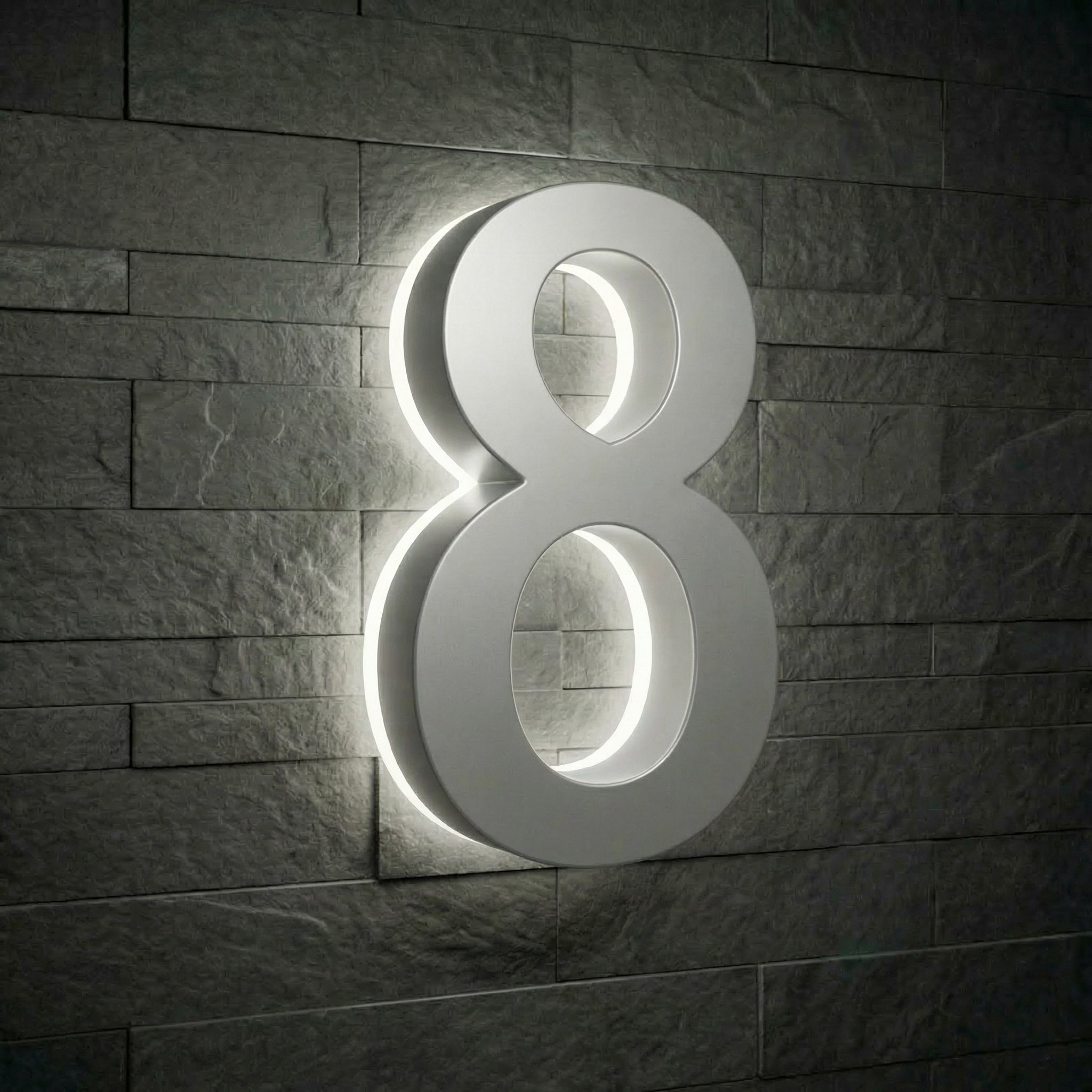 Lighted House Numbers - 5000K Illuminated