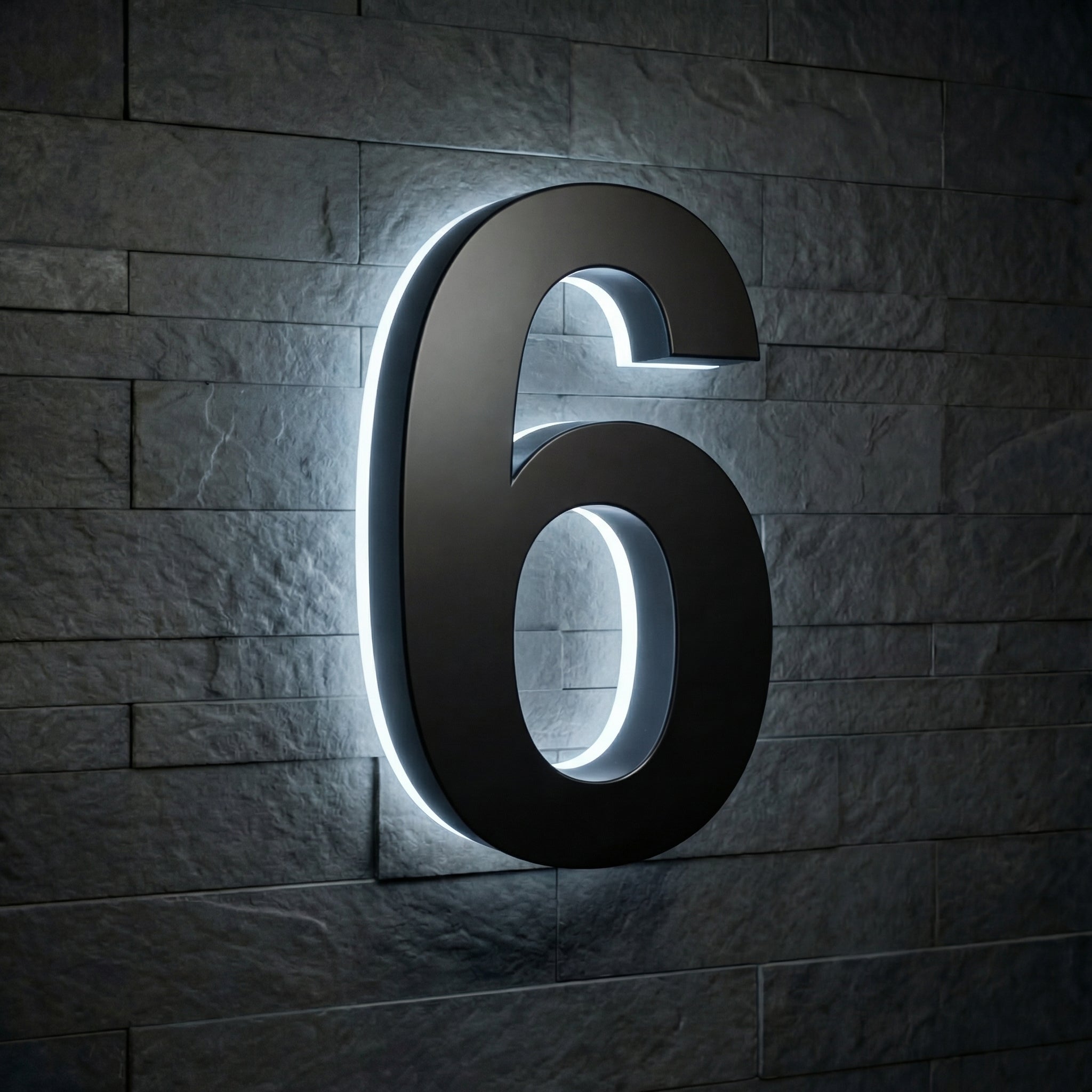 Modern Stainless Steel Illuminated House Numbers shop Backlit Address Signs