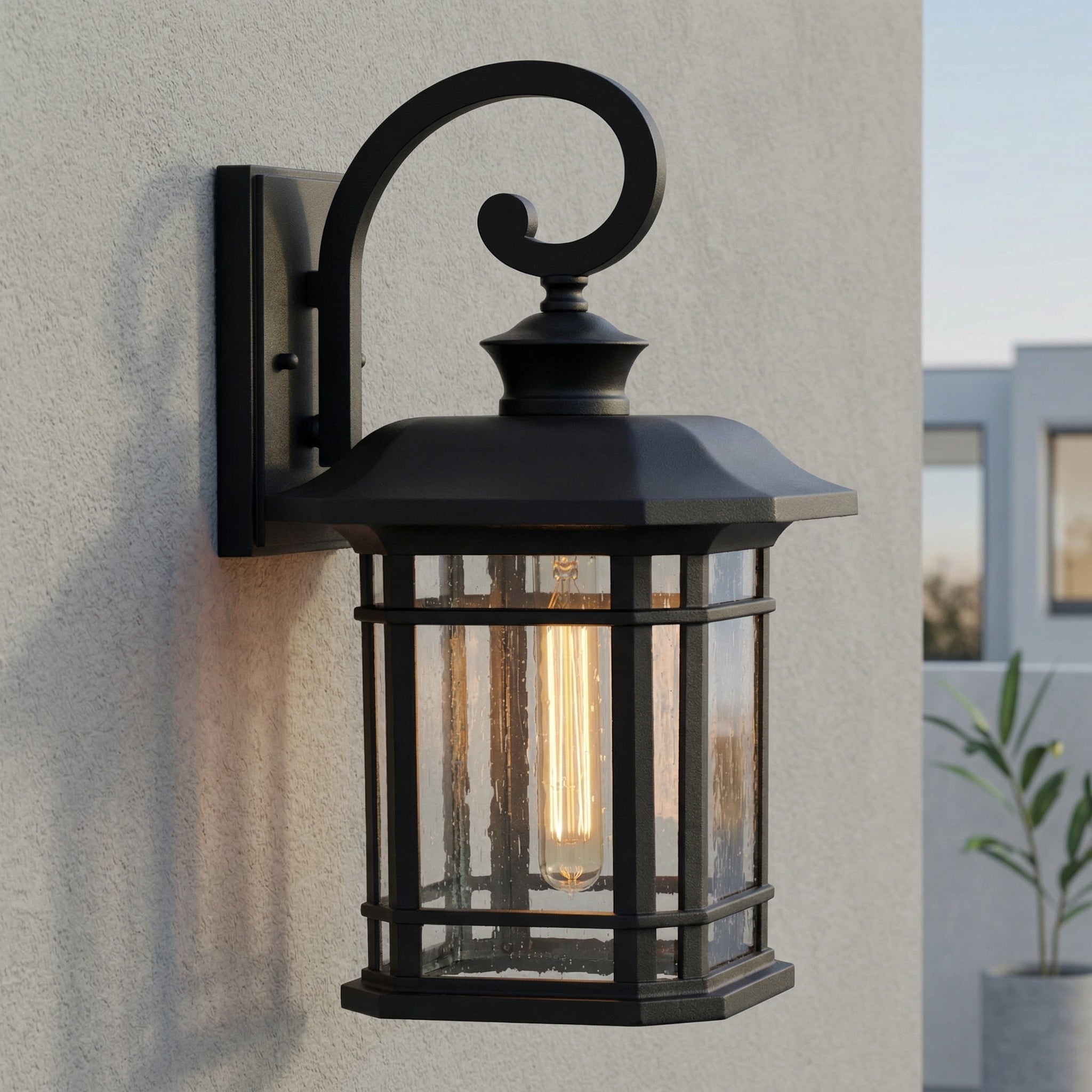 Blackburn 1 Light Black Outdoor Wall Lantern