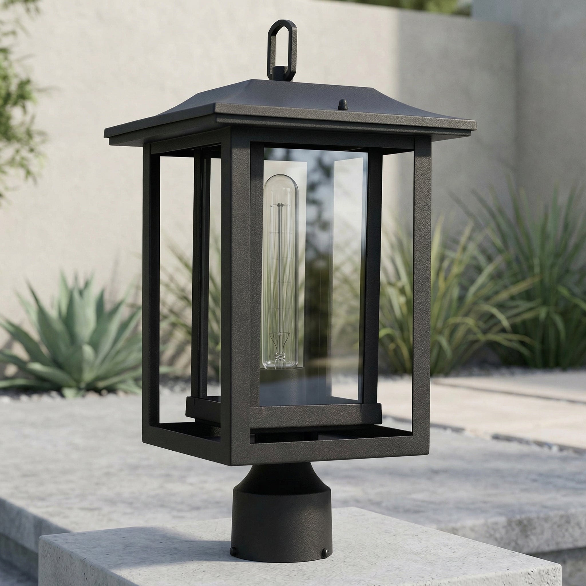 Winfield 1 Light Black Outdoor Lantern Head