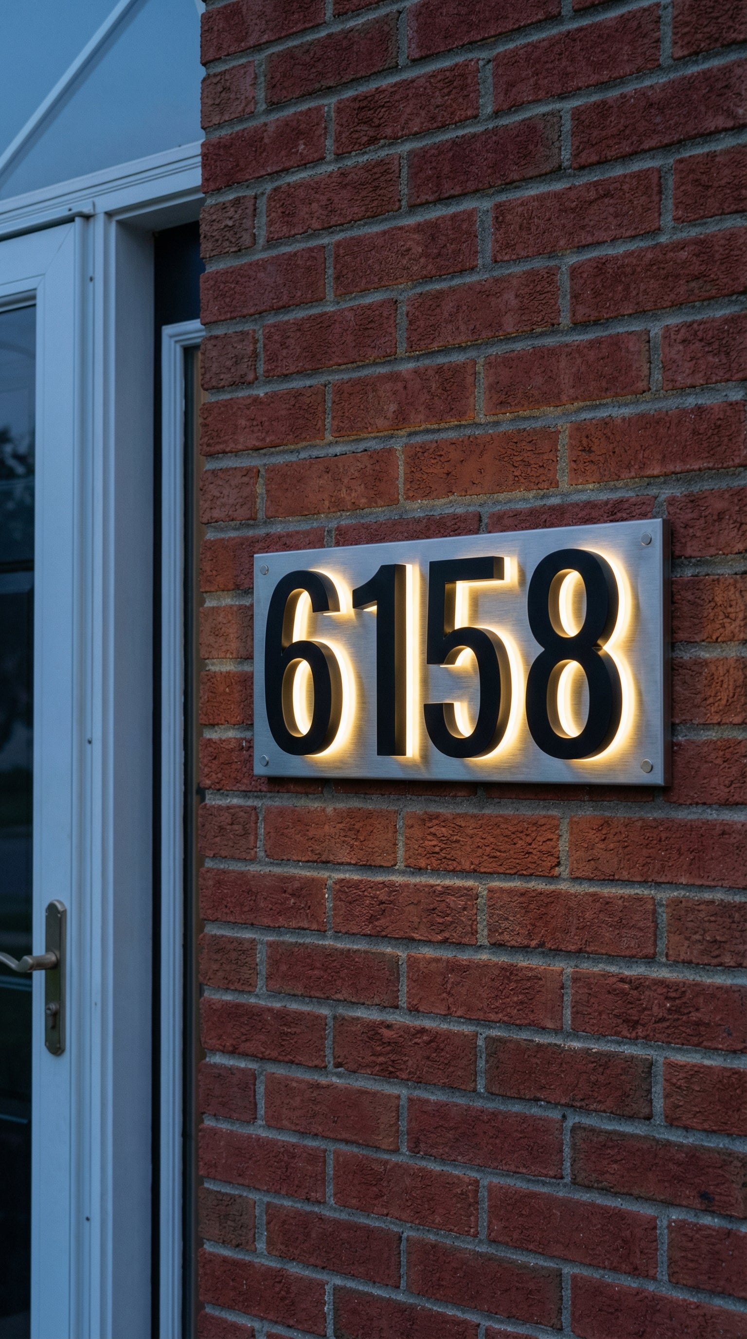 Illuminated Backlit House Numbers – Weather-Resistant LED Address Signs