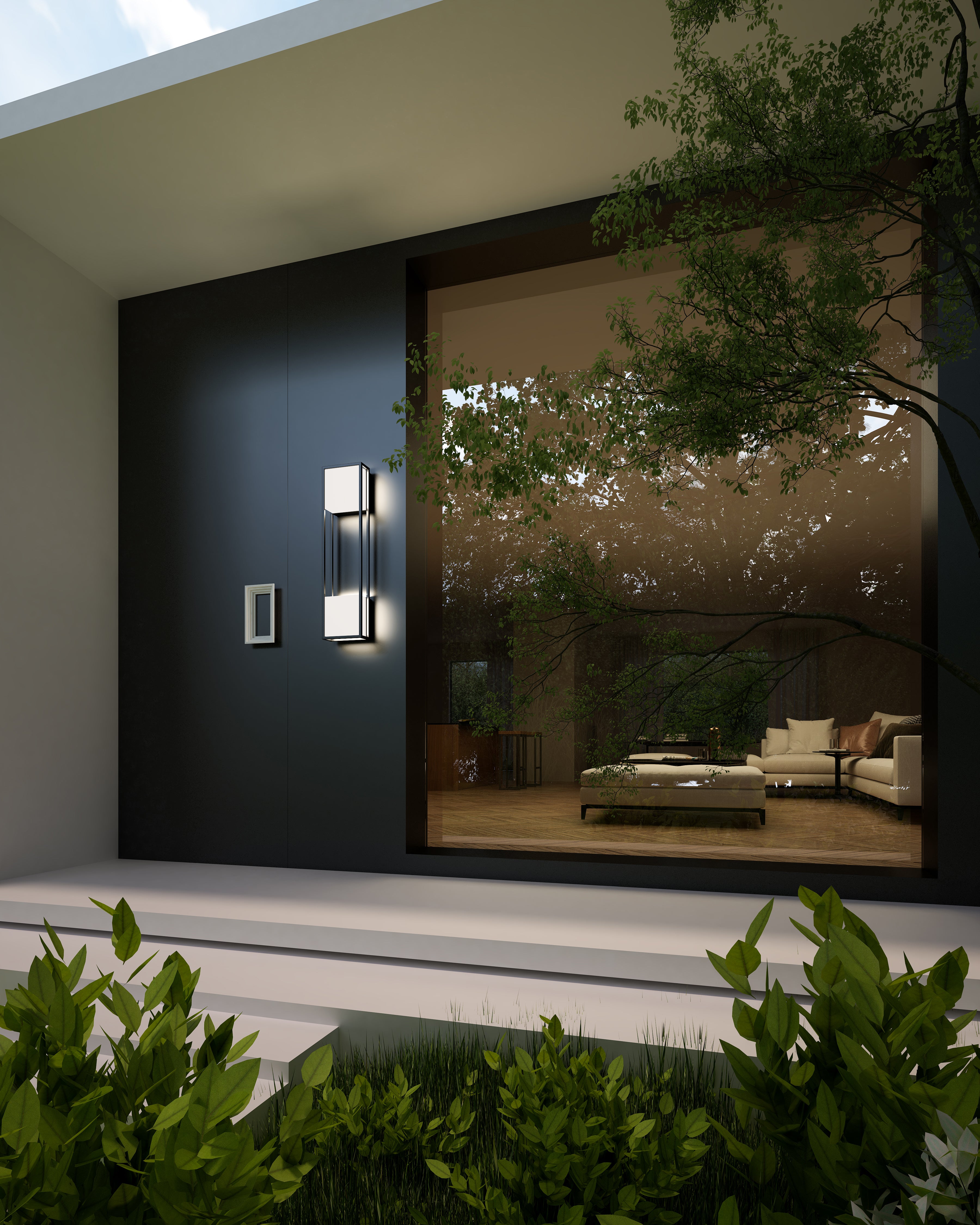 Vail 32-in Aluminum Outdoor Wall Sconce
