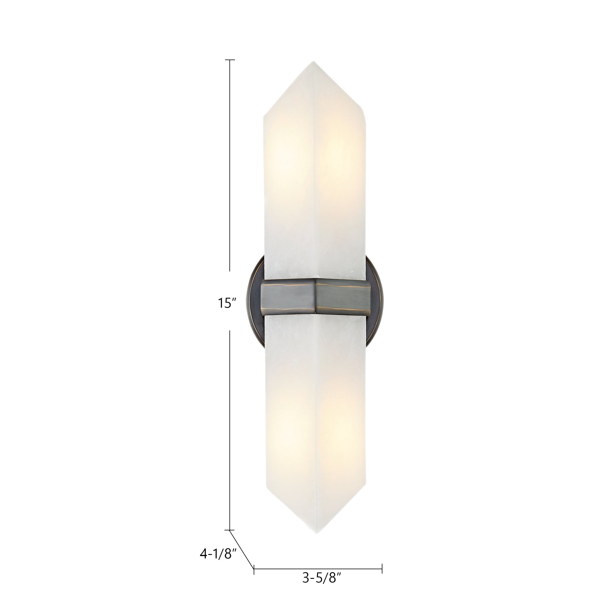 Valencia 15-in Steel Vanity Light