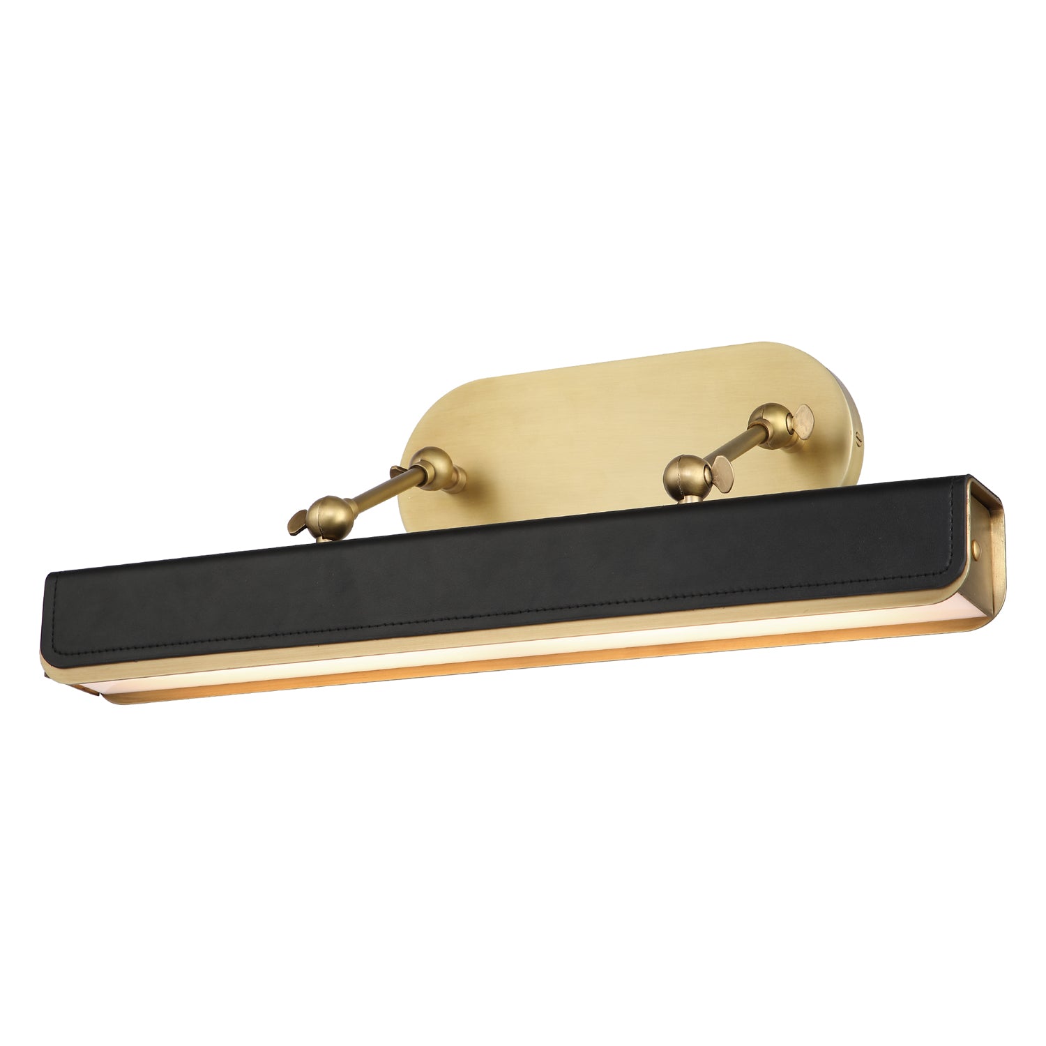 Valise Picture 20-in Steel Brass Leather Picture Light