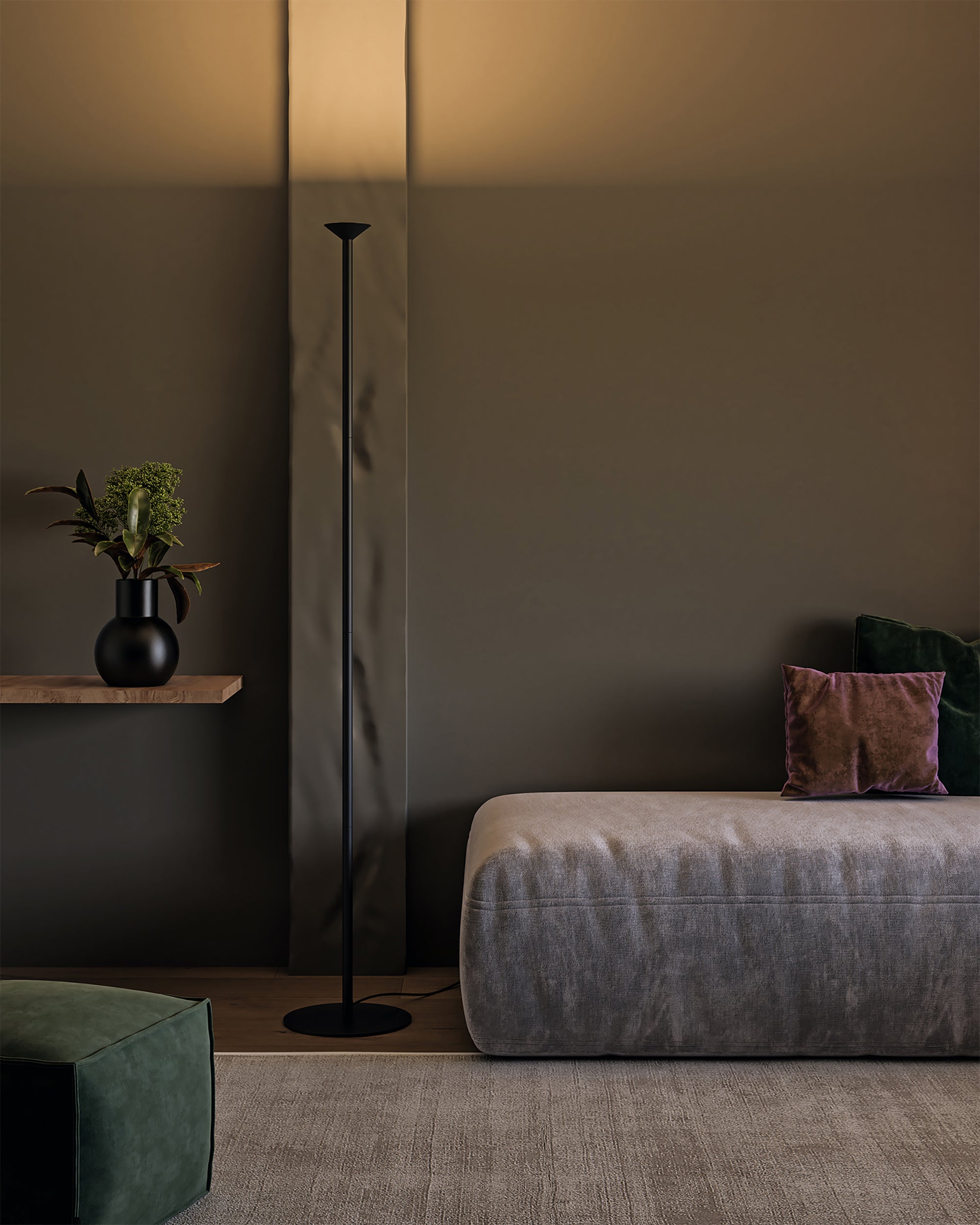 Valor 78-in Aluminum Floor Lamp
