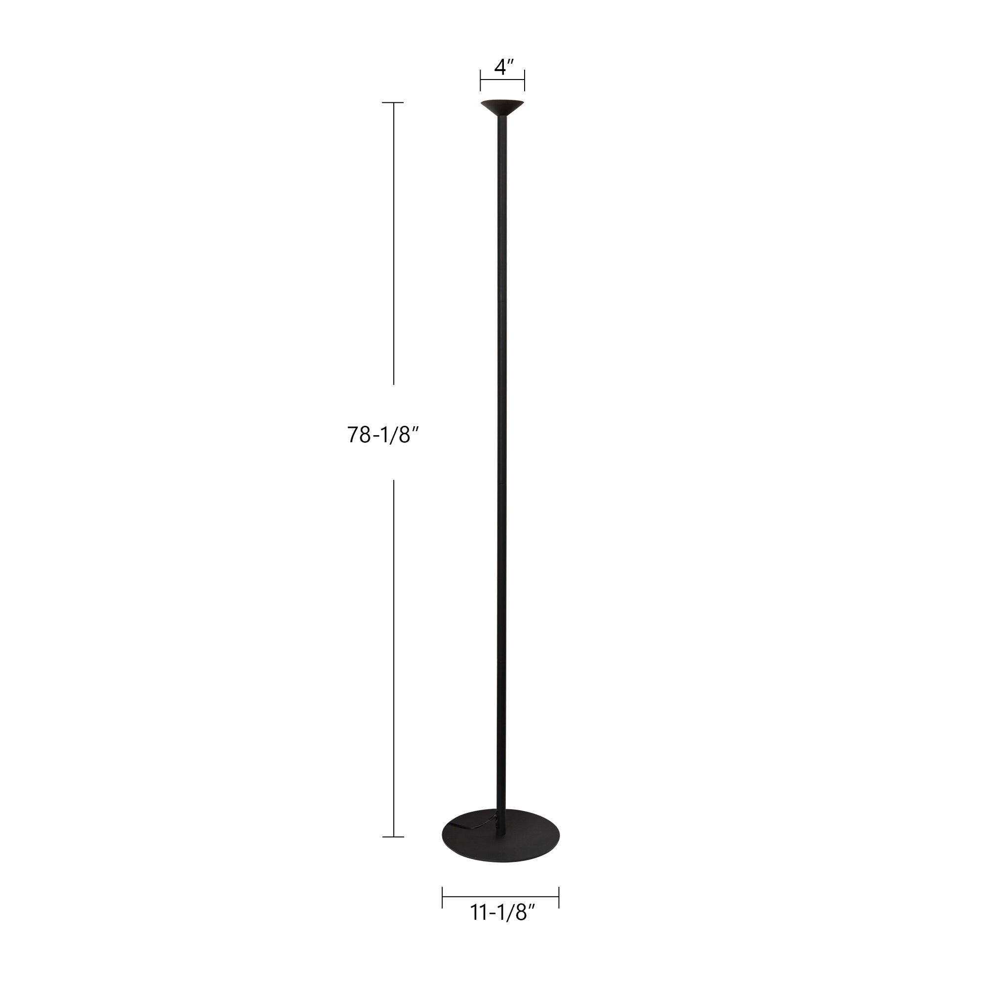 Valor 78-in Aluminum Floor Lamp