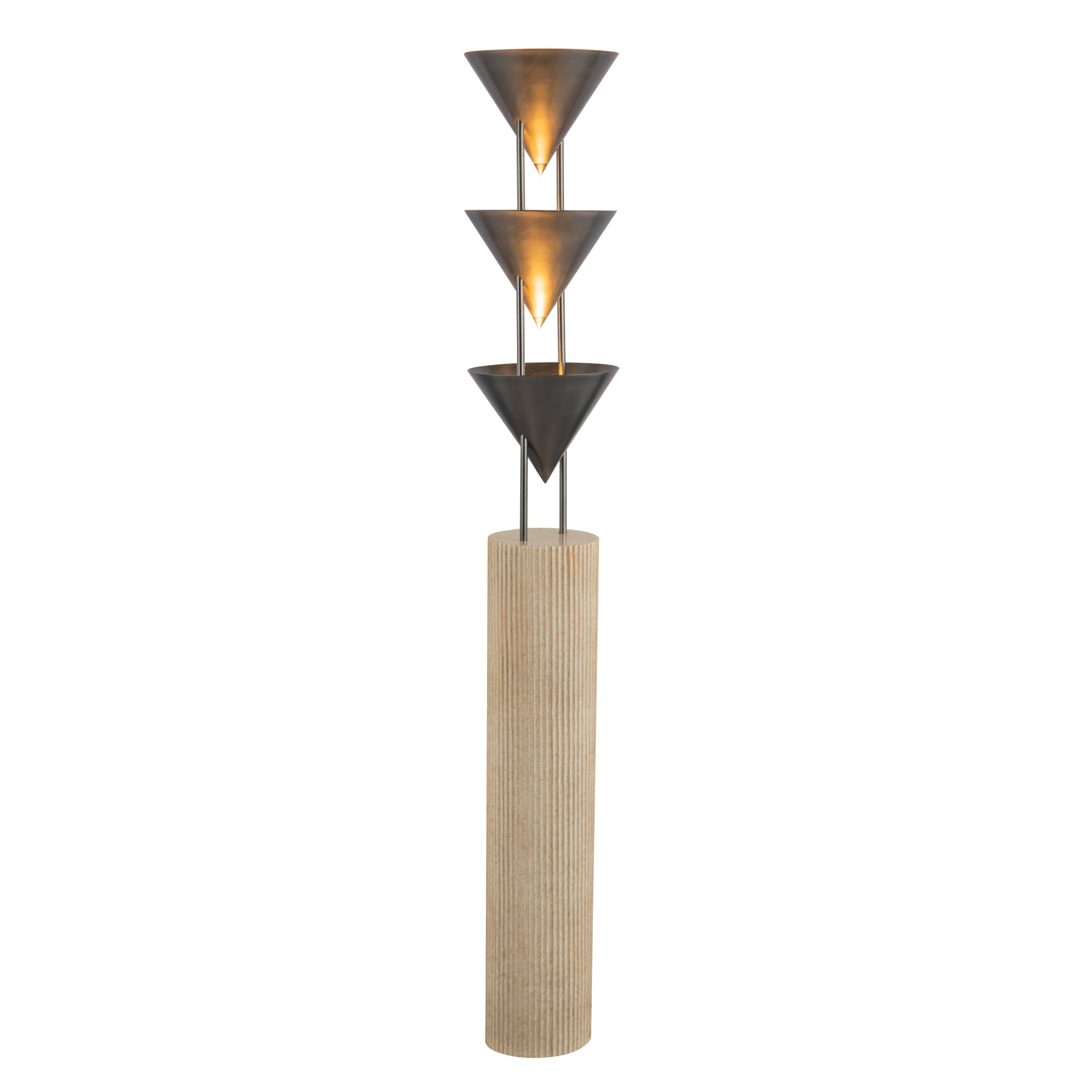Versus 67-in Brass Floor Lamp
