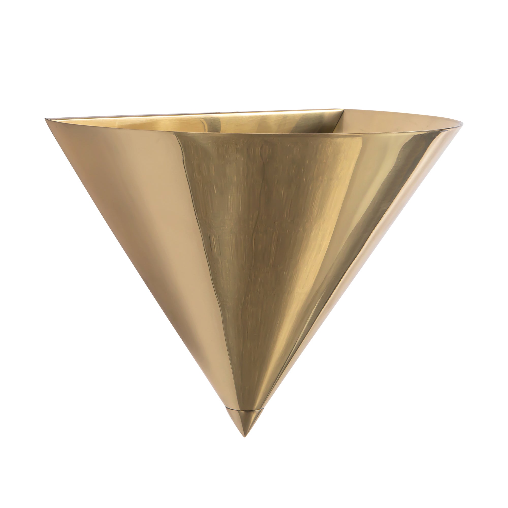 Versus 8-in Brass Wall Sconce