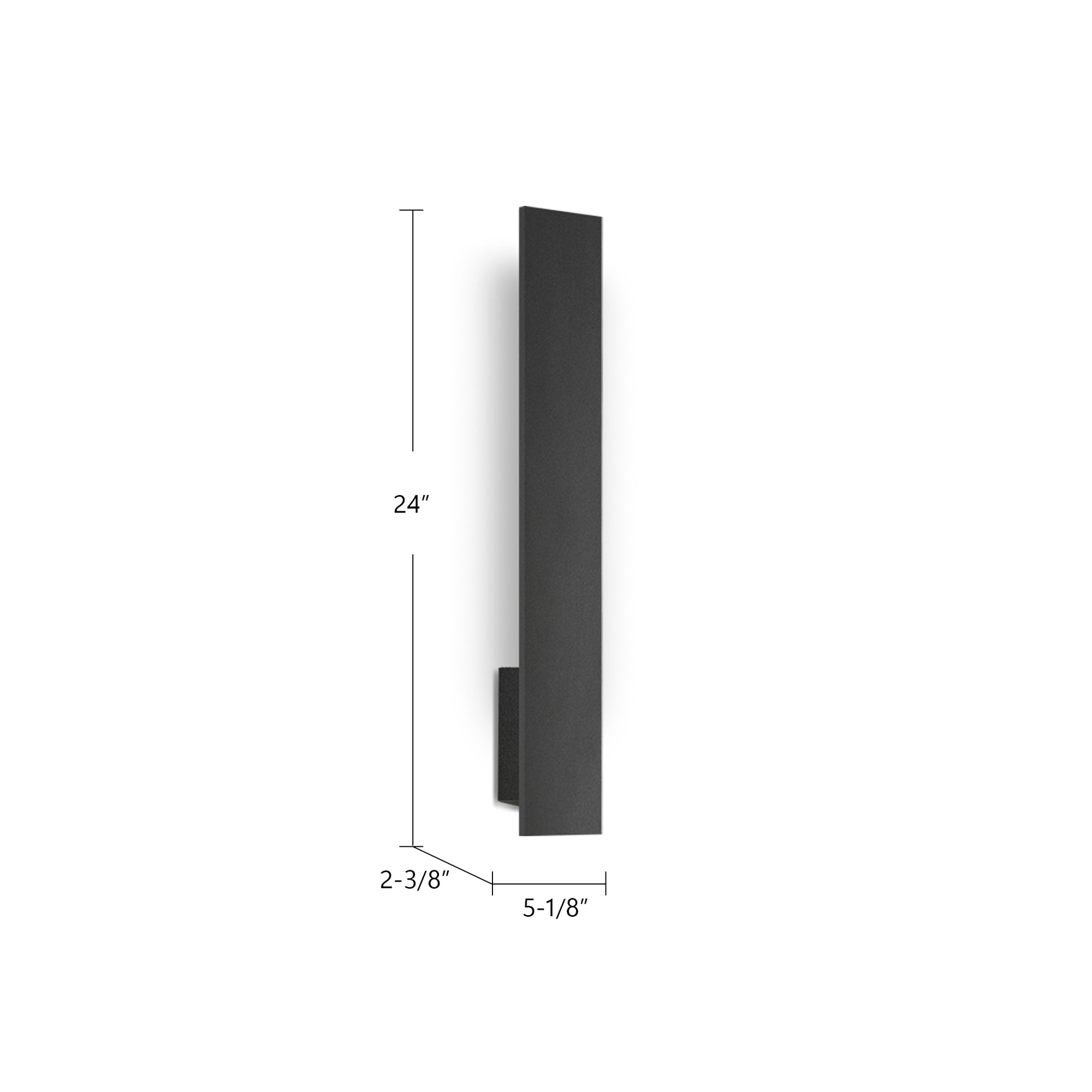 Vesta 24-in Aluminum Wall Light